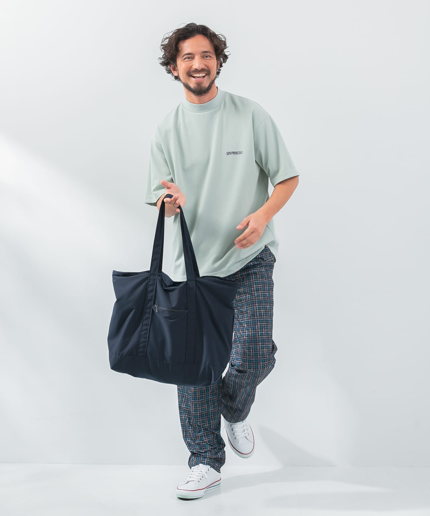 OOPS　トートバッグ NAVY one