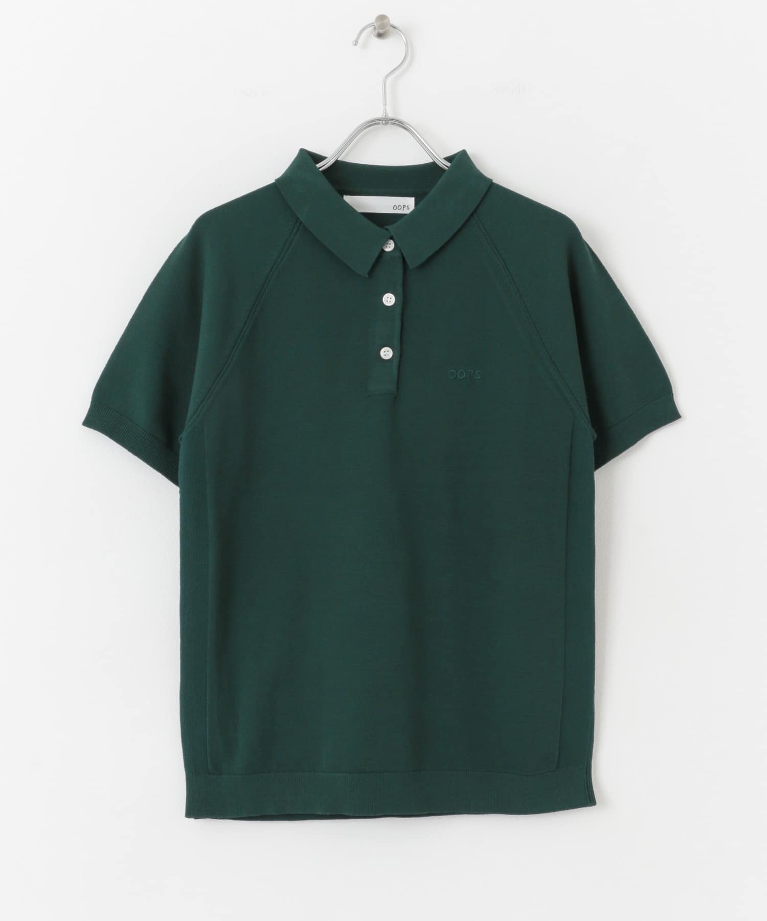 OOPS 半袖ラグランニットポロシャツ(FREE グリーン): トップス｜URBAN