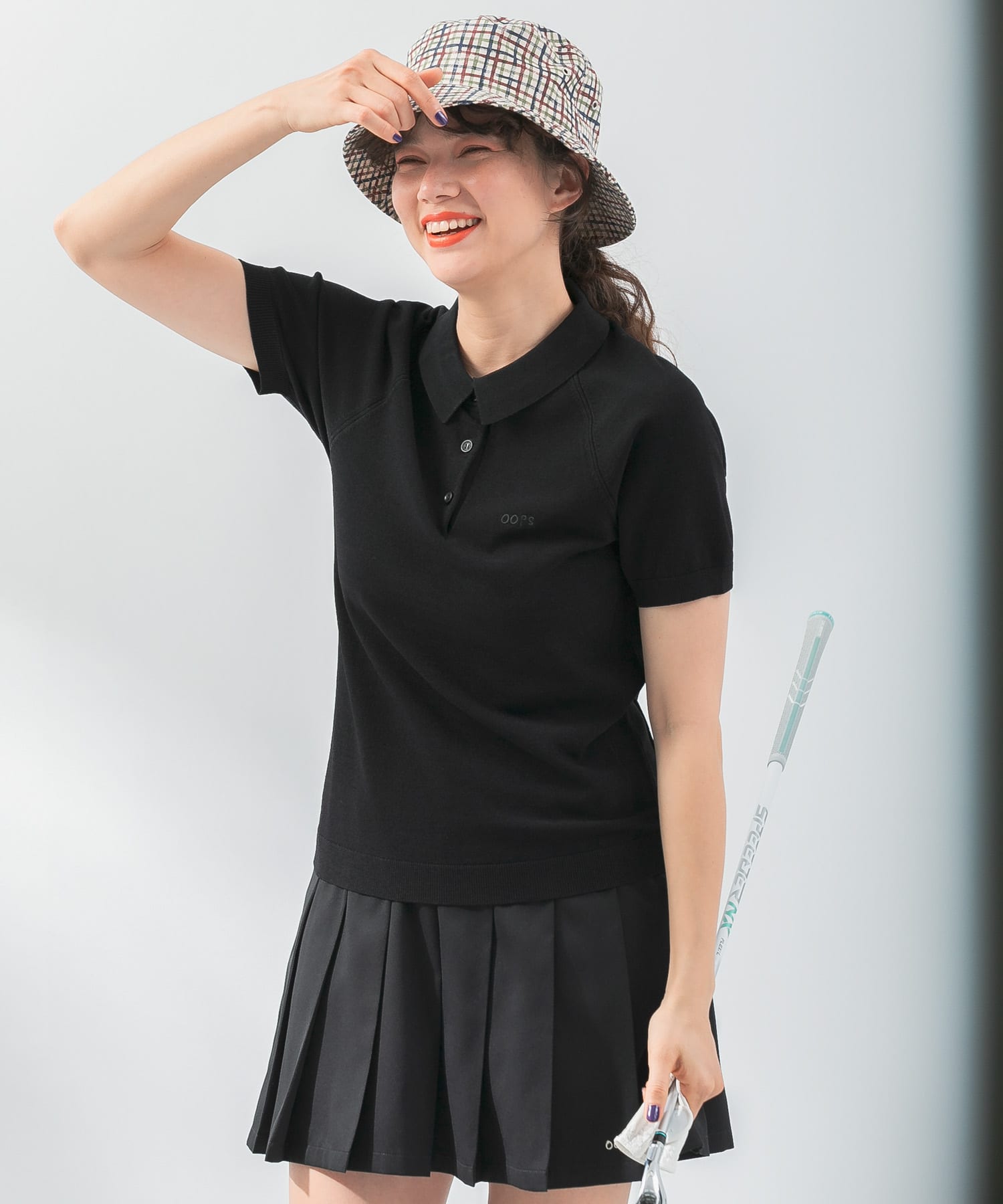 OOPS 半袖ラグランニットポロシャツ(FREE グリーン): トップス｜URBAN