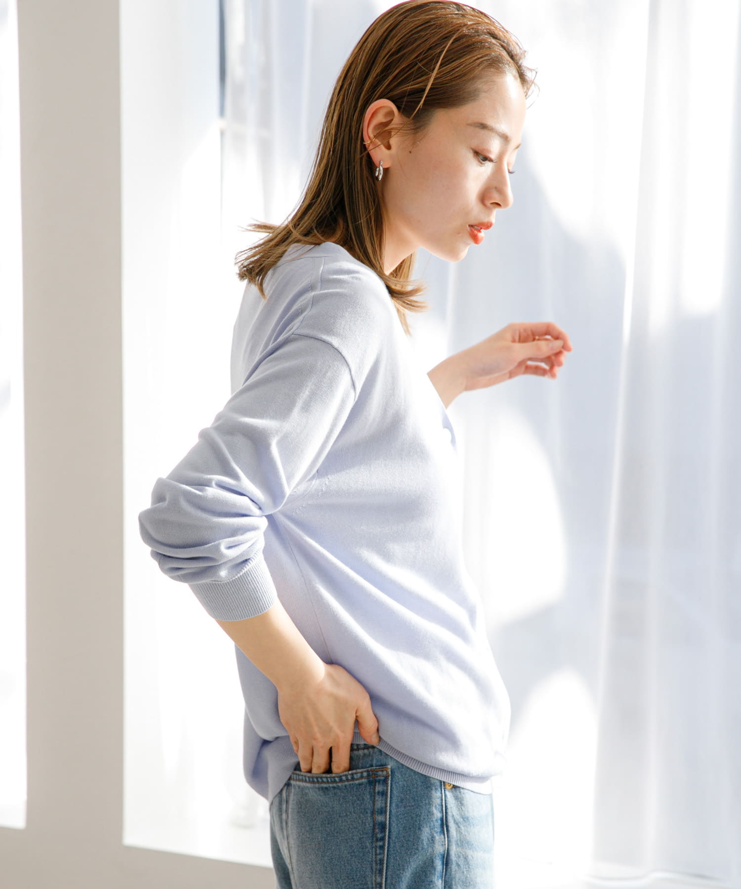 身長：164cm サイズ：Long