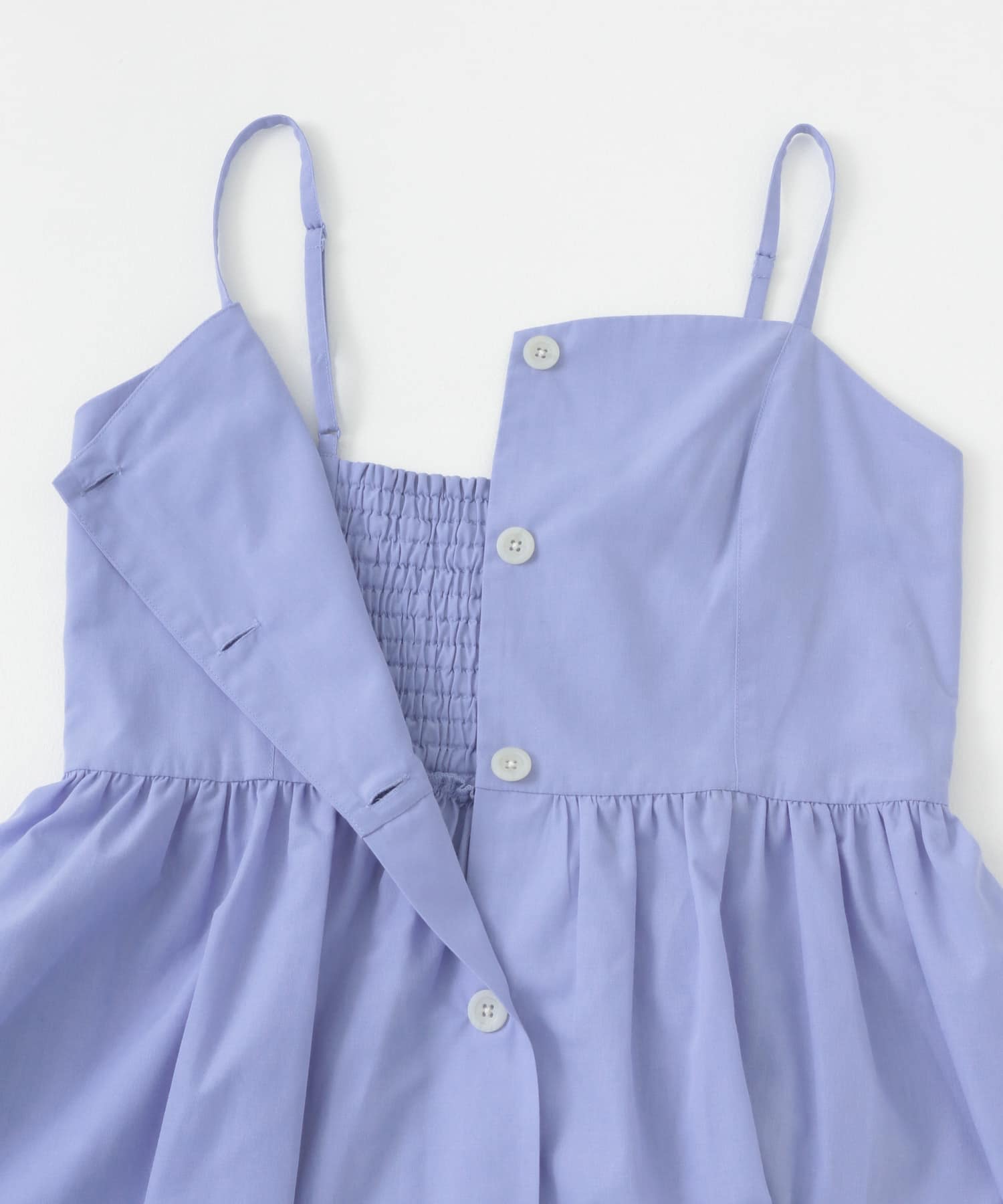 『UR TECH Smart Linen Touch』キャミソールワンピース ブルー FREE