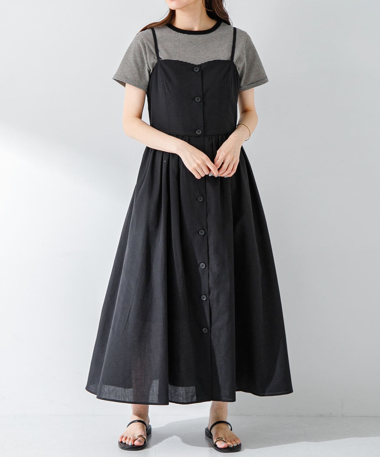 『UR TECH Smart Linen Touch』キャミソールワンピース