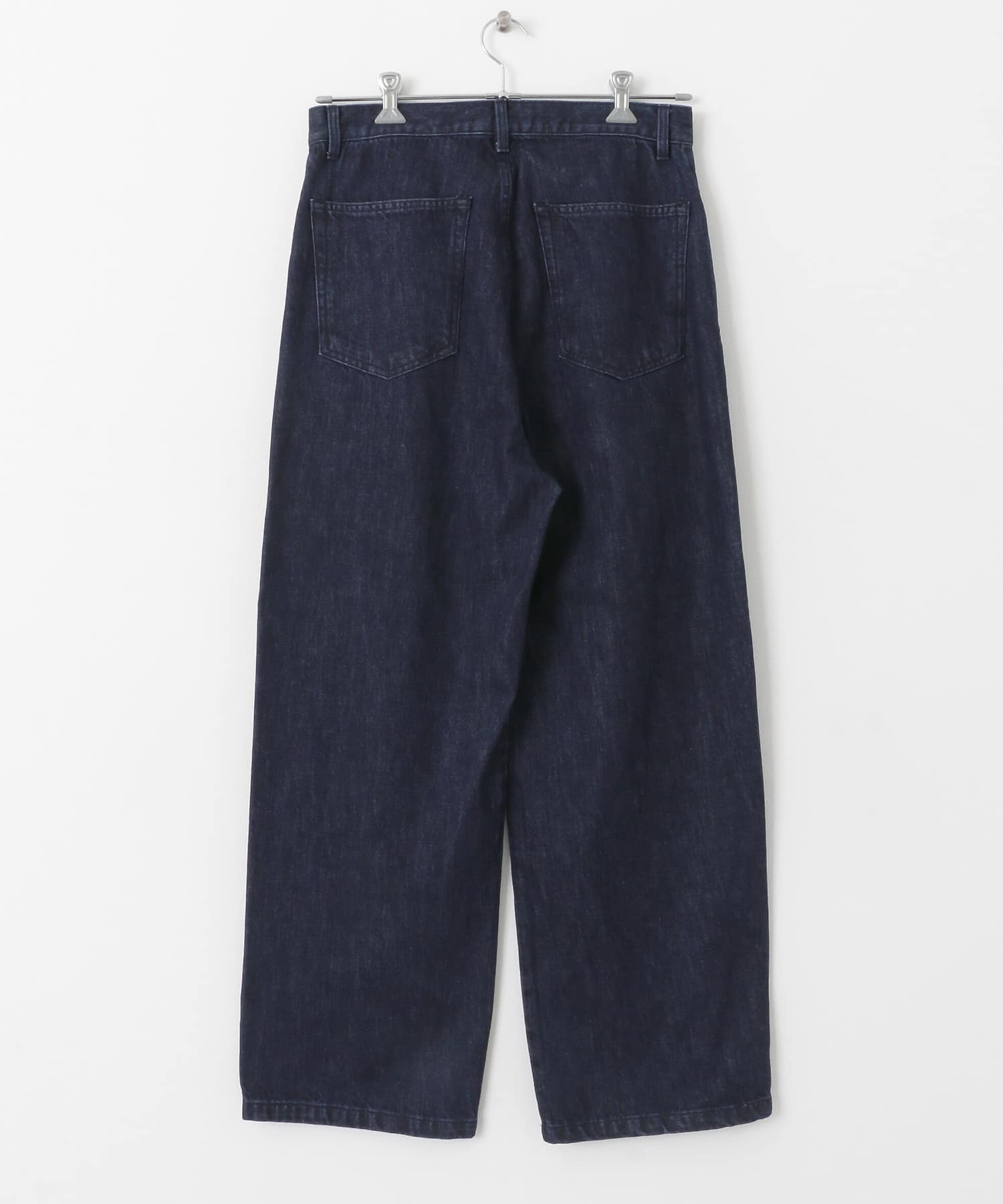 タックワイドデニムパンツ ワンウォッシュ M