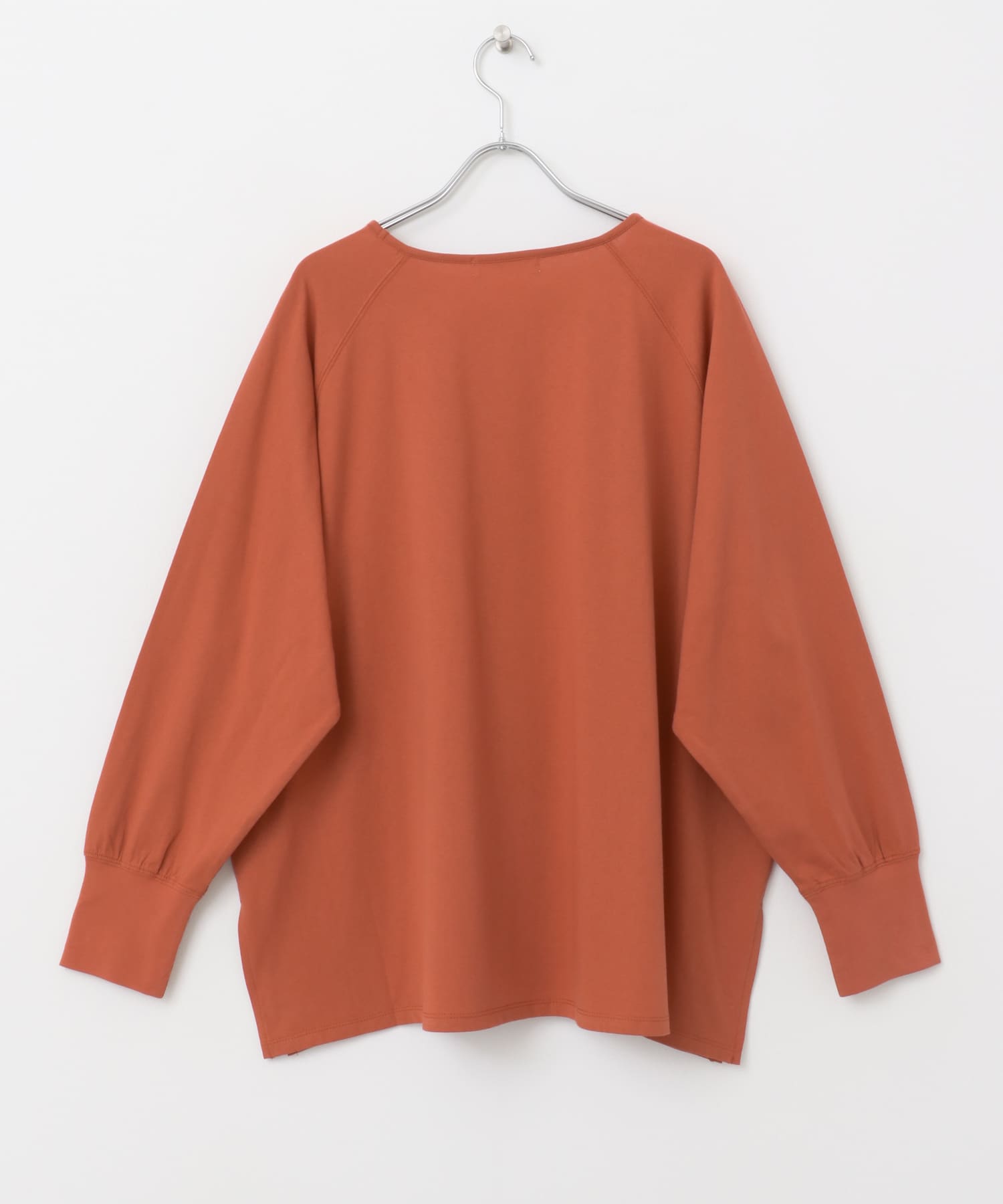 チュニックロングTシャツ テラコッタ FREE