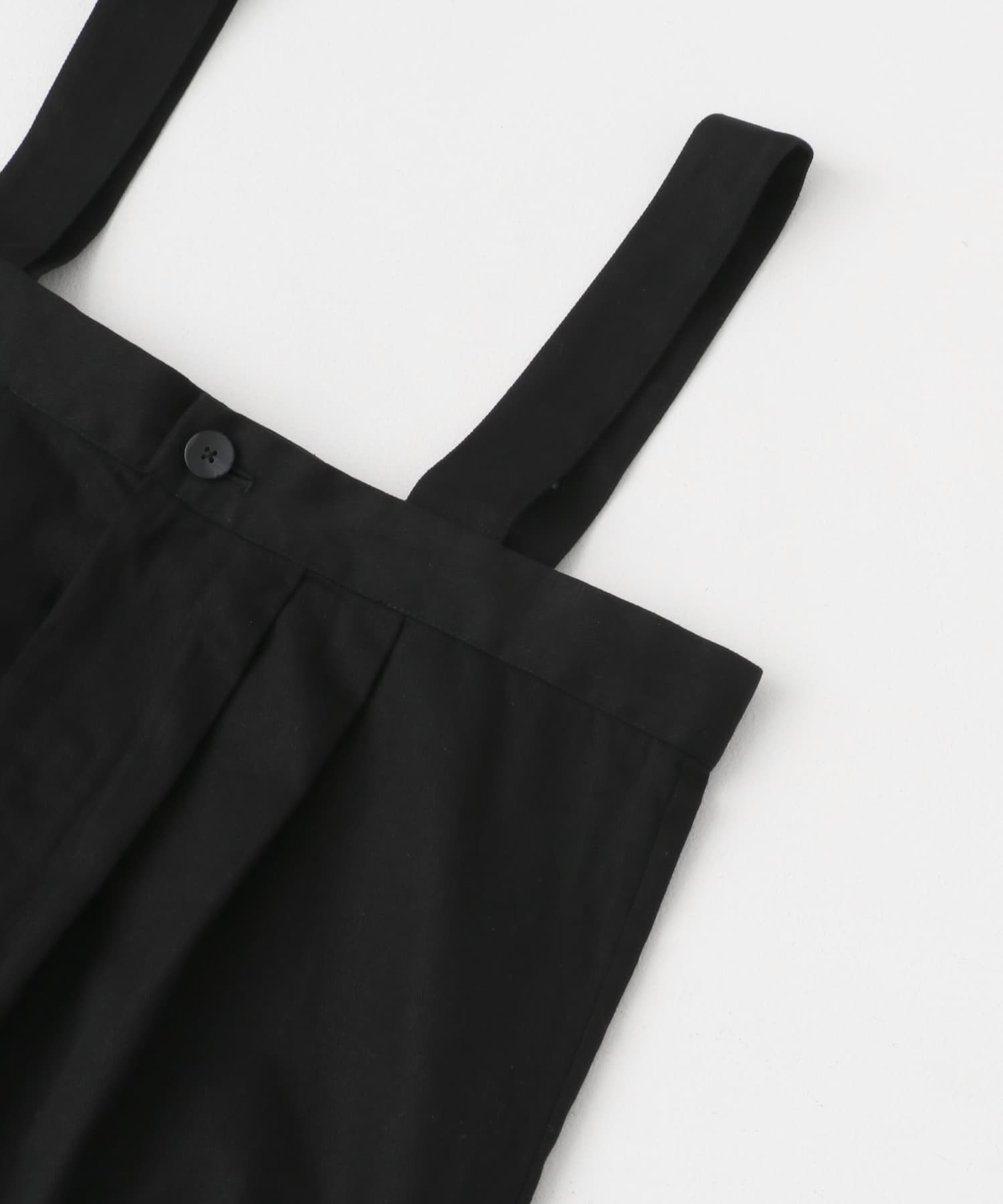 ハイウエストタックサロペット ブラック FREE