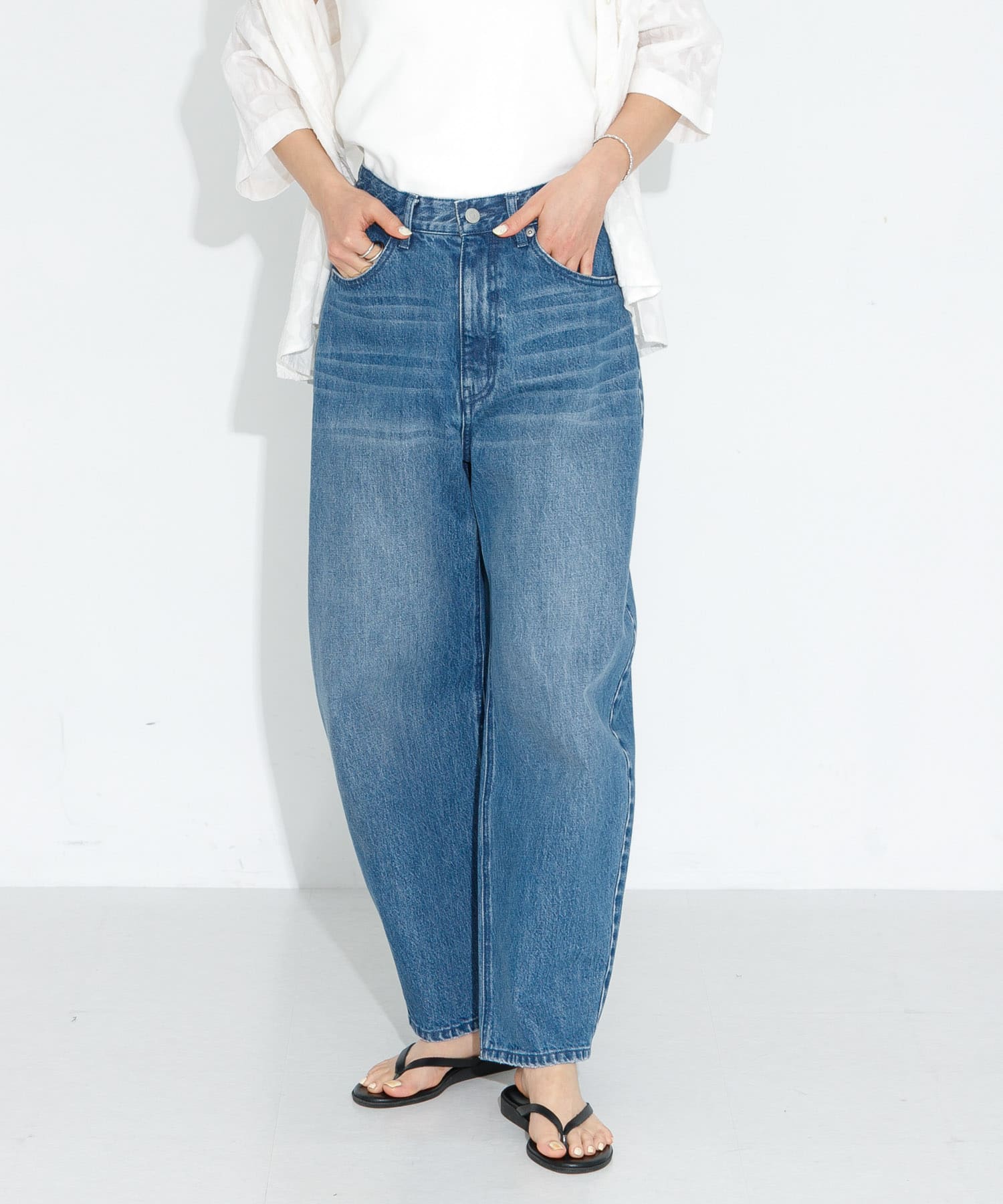 バレルデニムパンツ
