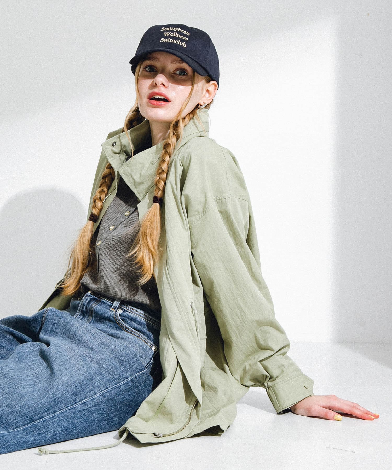 Sonnyboys logo cap ネイビー one