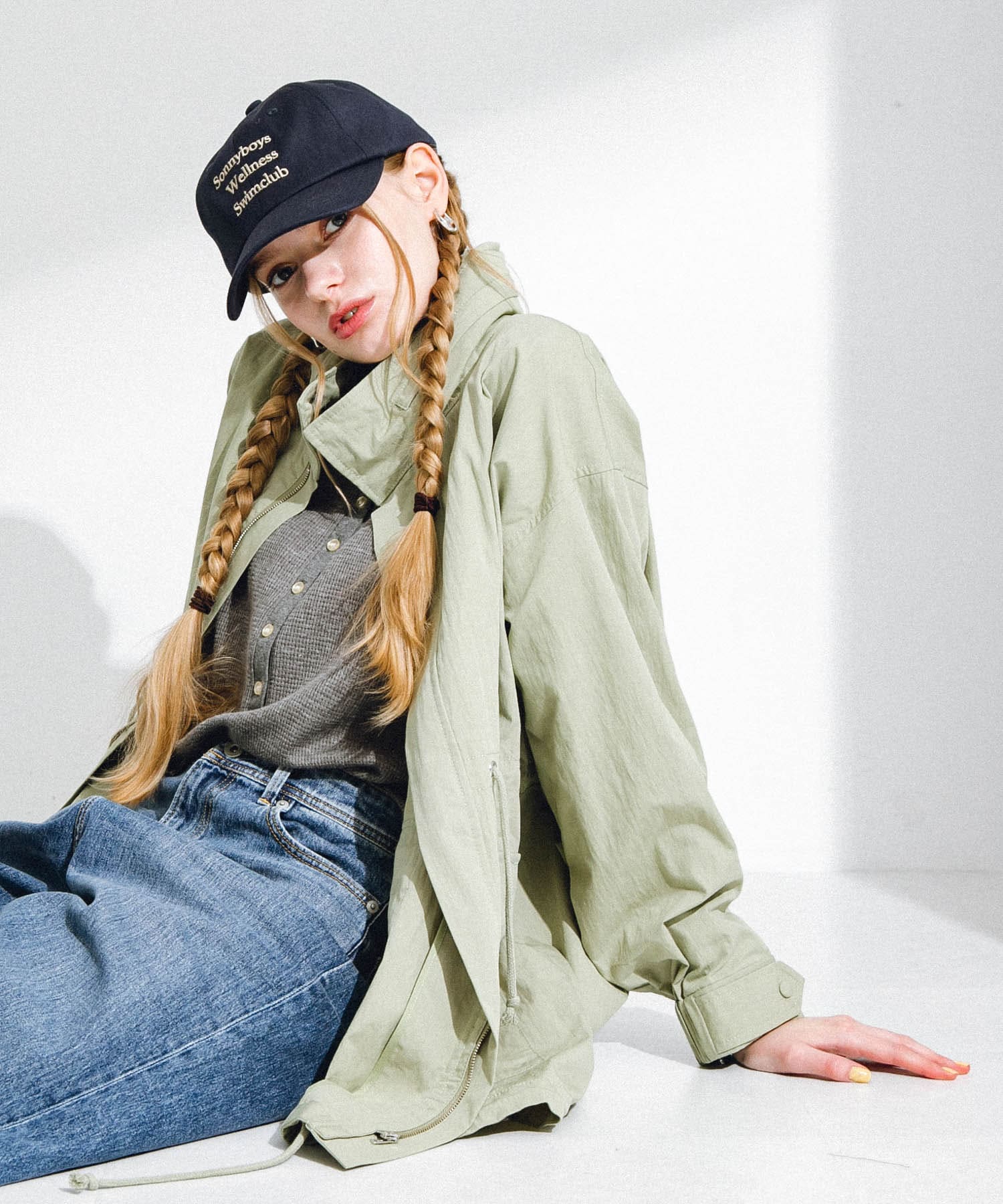 Sonnyboys logo cap ネイビー one