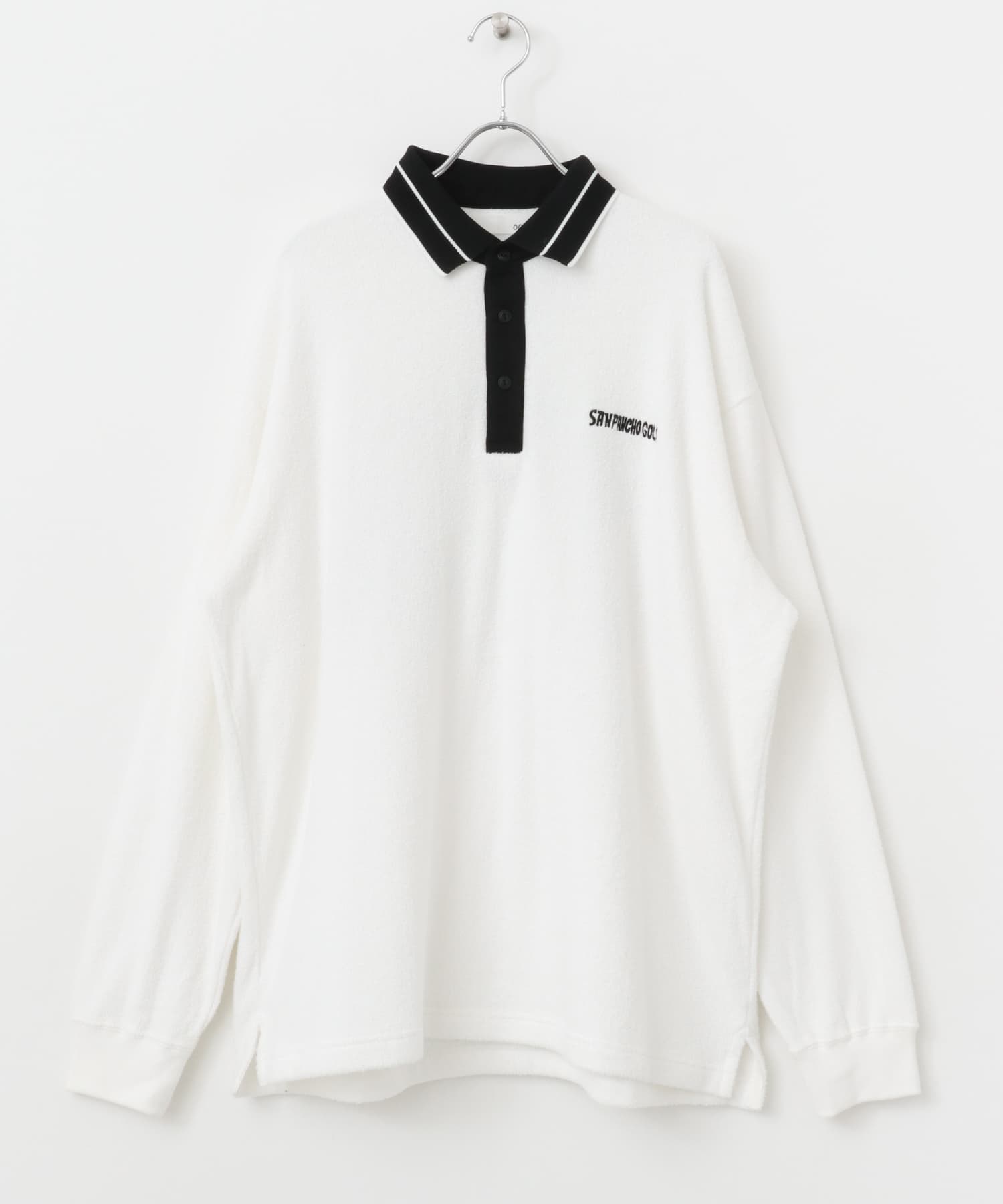 OOPS×RYUAMBE　ポロシャツ WHITE M