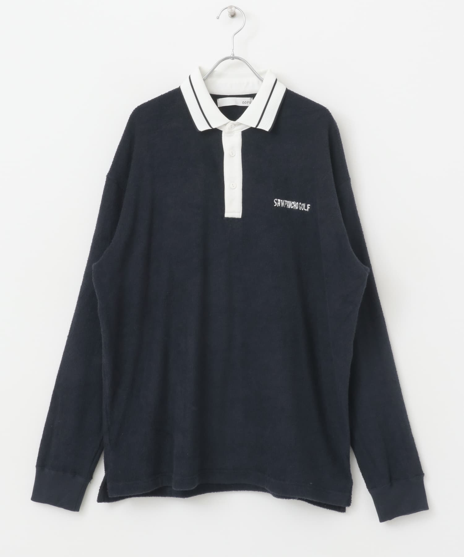 OOPS×RYUAMBE　ポロシャツ NAVY M