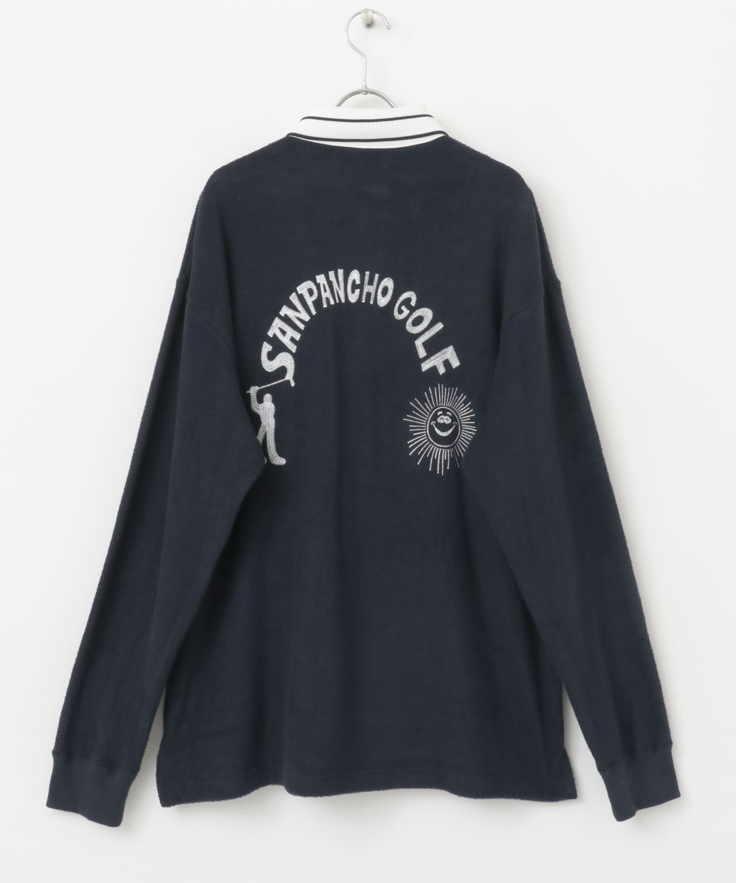 OOPS×RYUAMBE　ポロシャツ NAVY M