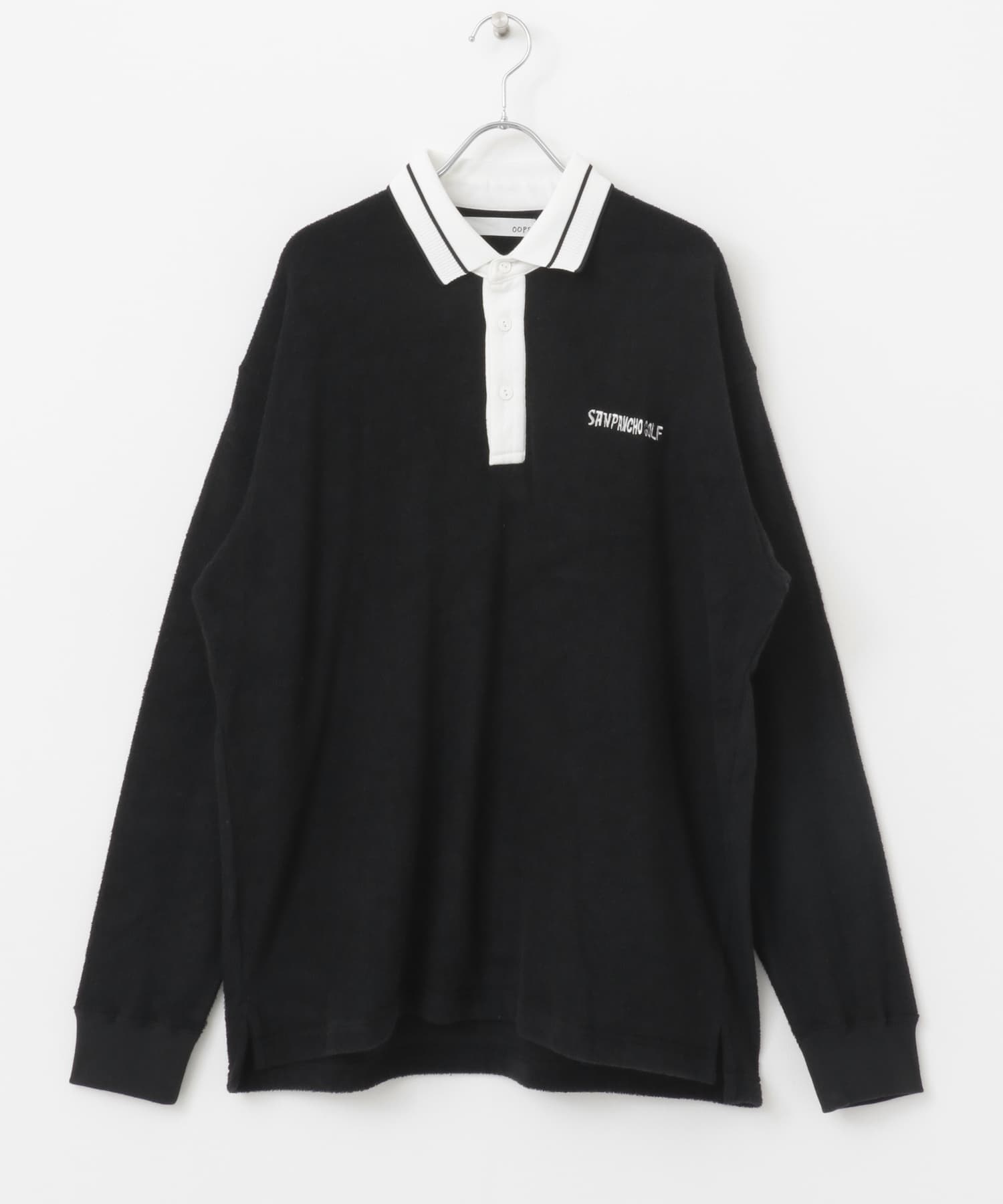 OOPS×RYUAMBE　ポロシャツ BLACK M