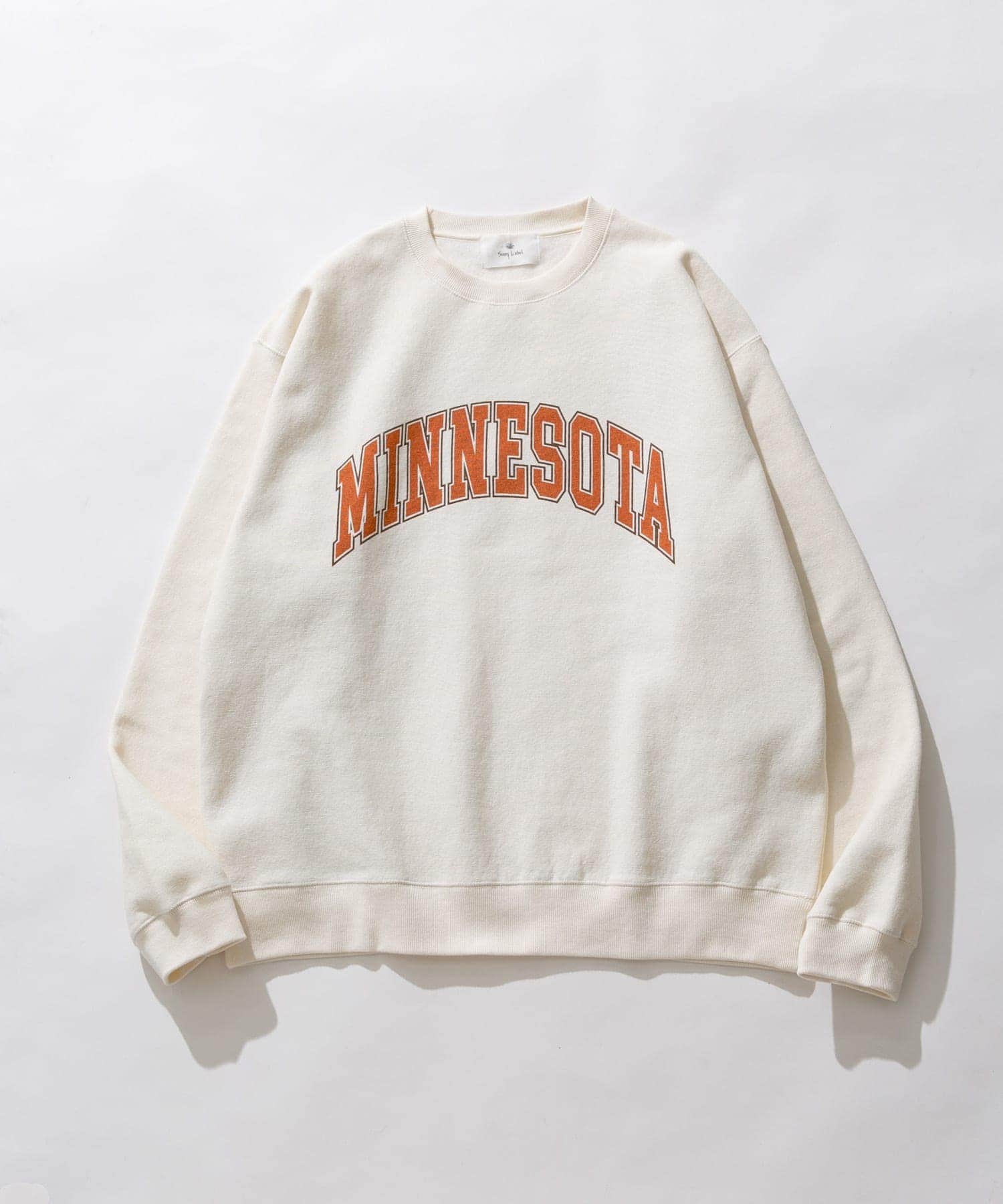 裏起毛プリントスウェットプルオーバー(S チャコール): トップス