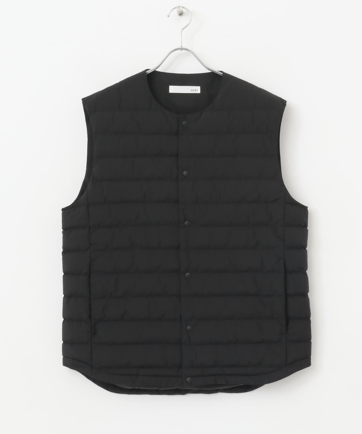 OOPS　インナー中綿ベスト BLACK M