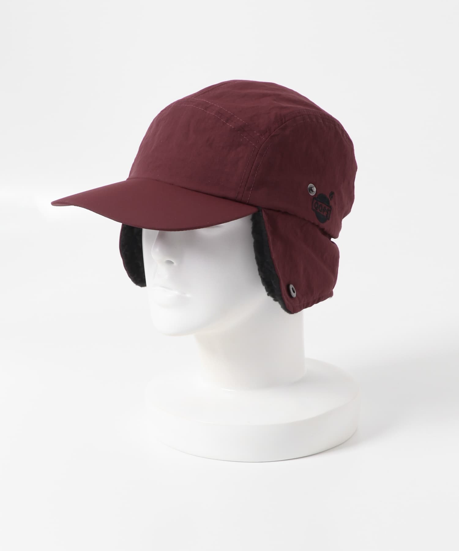 OOPS　イヤーフラップボアキャップ BURGUNDY one