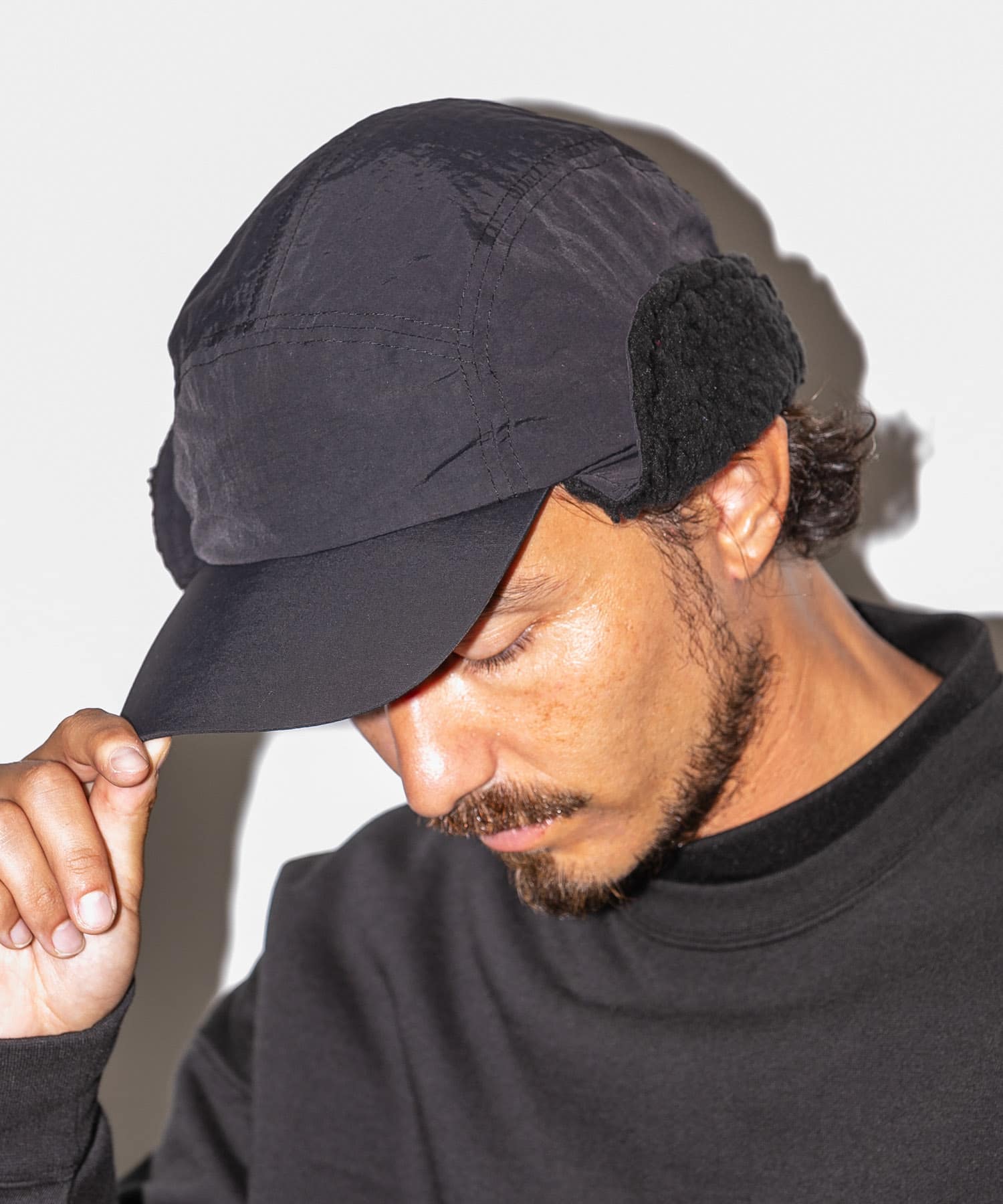 OOPS　イヤーフラップボアキャップ BLACK one