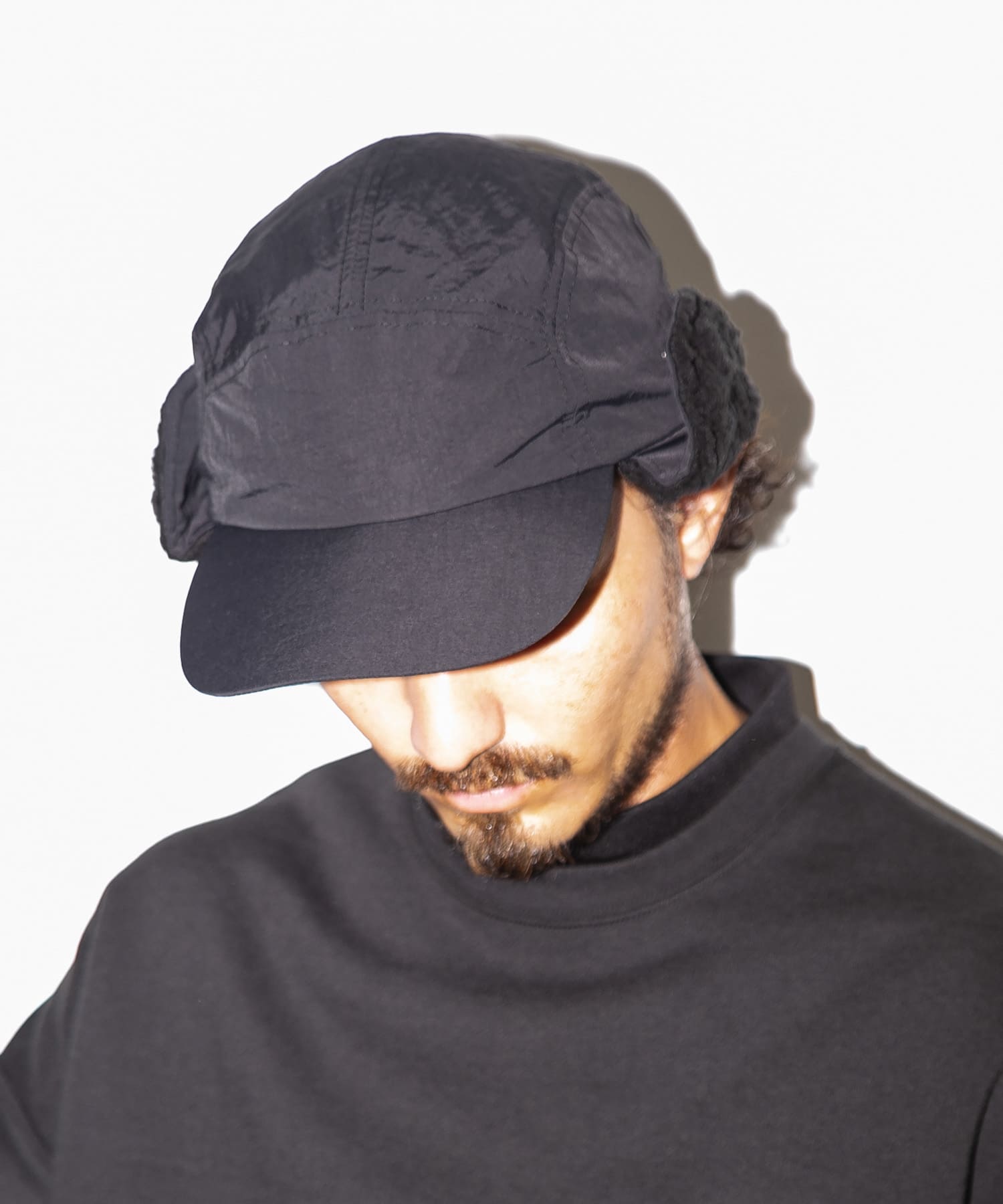 OOPS　イヤーフラップボアキャップ BLACK one