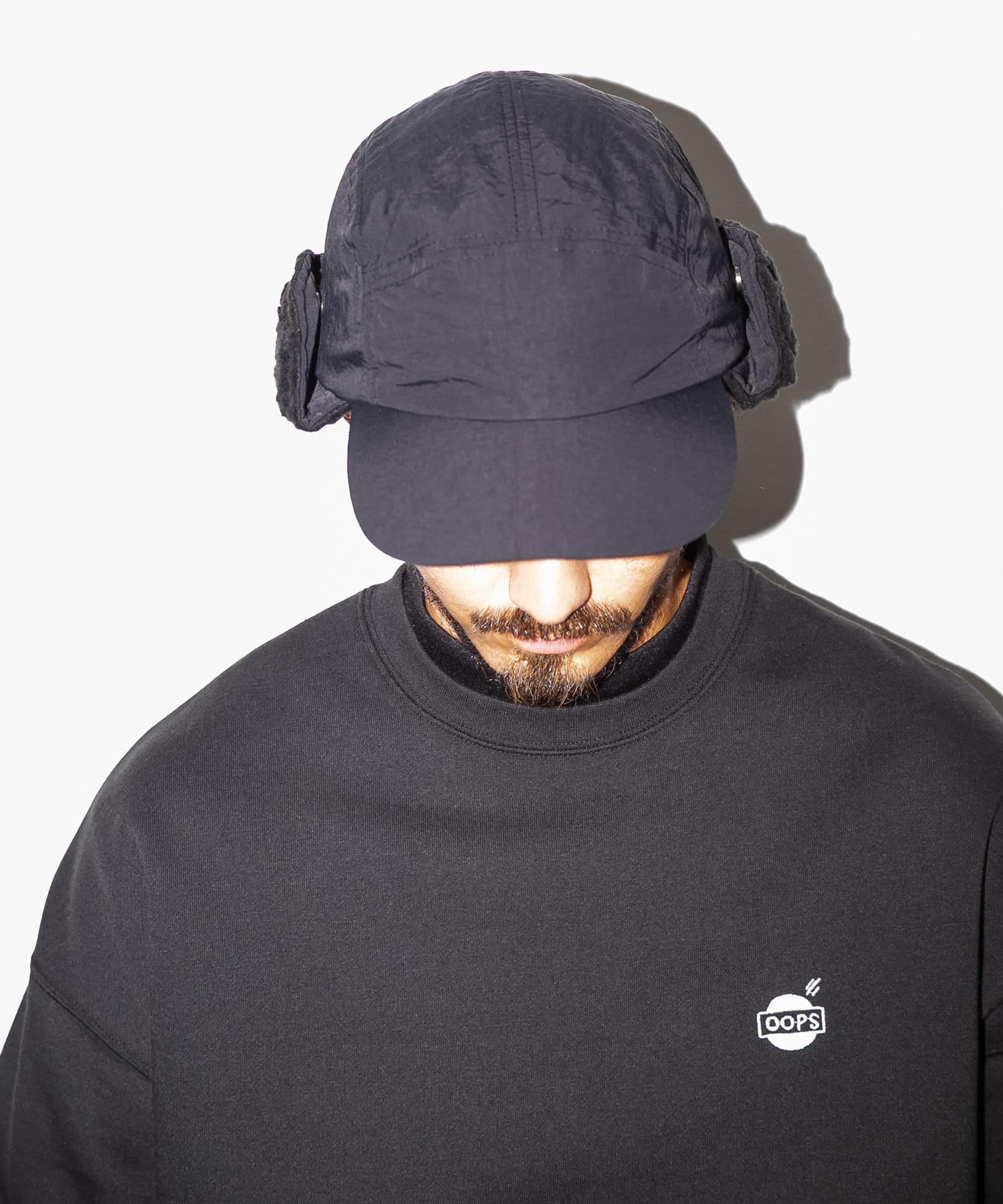 OOPS　イヤーフラップボアキャップ BLACK one
