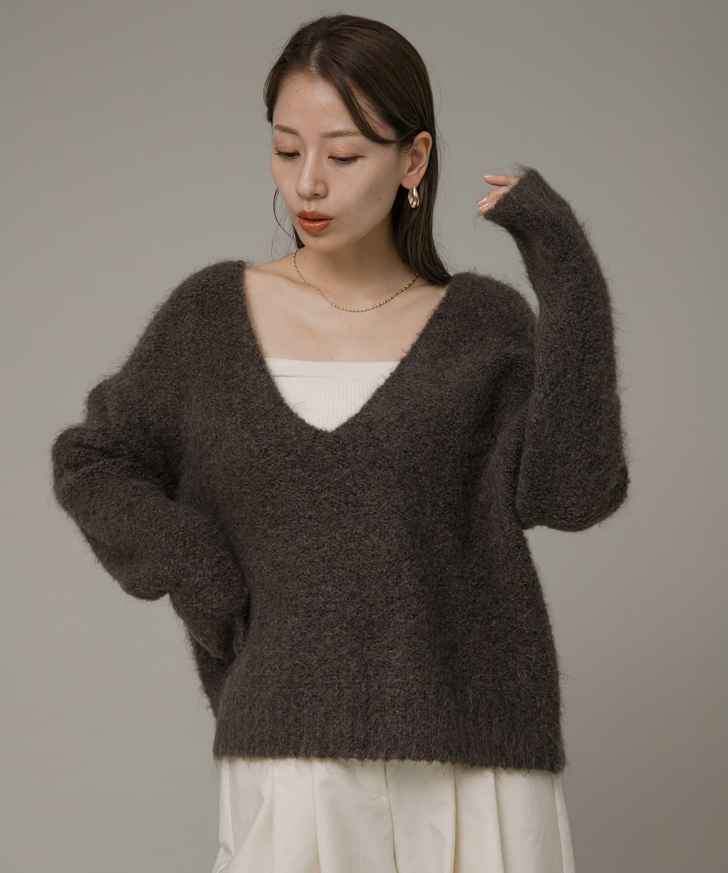 archivio新品未使用タグ付き♡ノースリーブプルオーバー♡サイズ40(L) ADAM ET ROPÉ FEMME(アダム エ ロペ ファム) / 【逸品】デザイン