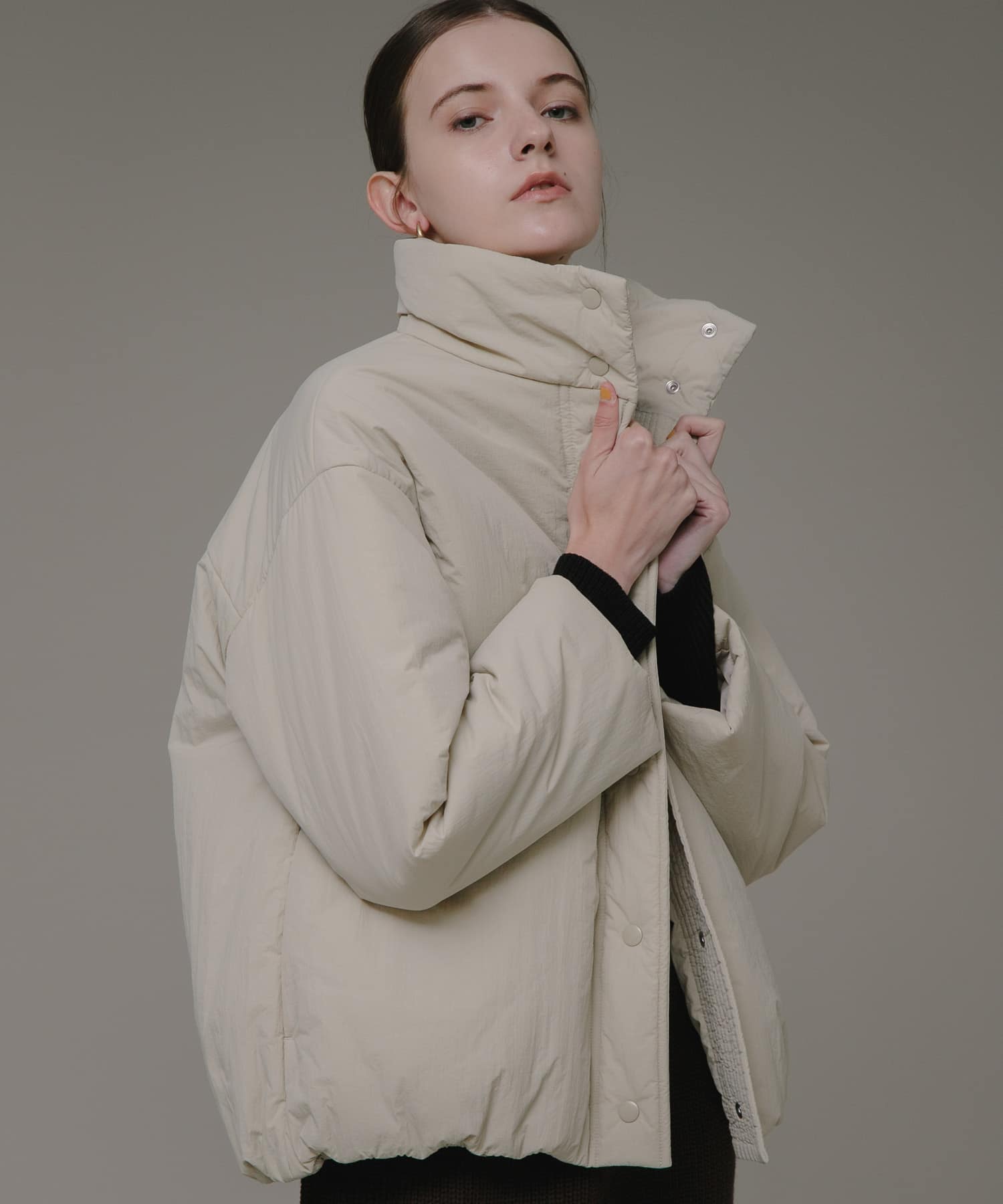 ワッシャーナイロン中綿ブルゾン