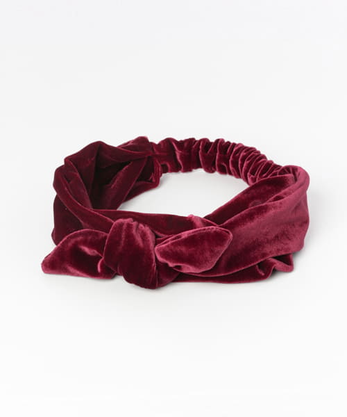 2WAYベロアターバン∴ ワイン one