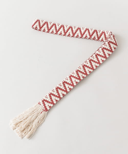 フリンジテープベルト∴ レッド one