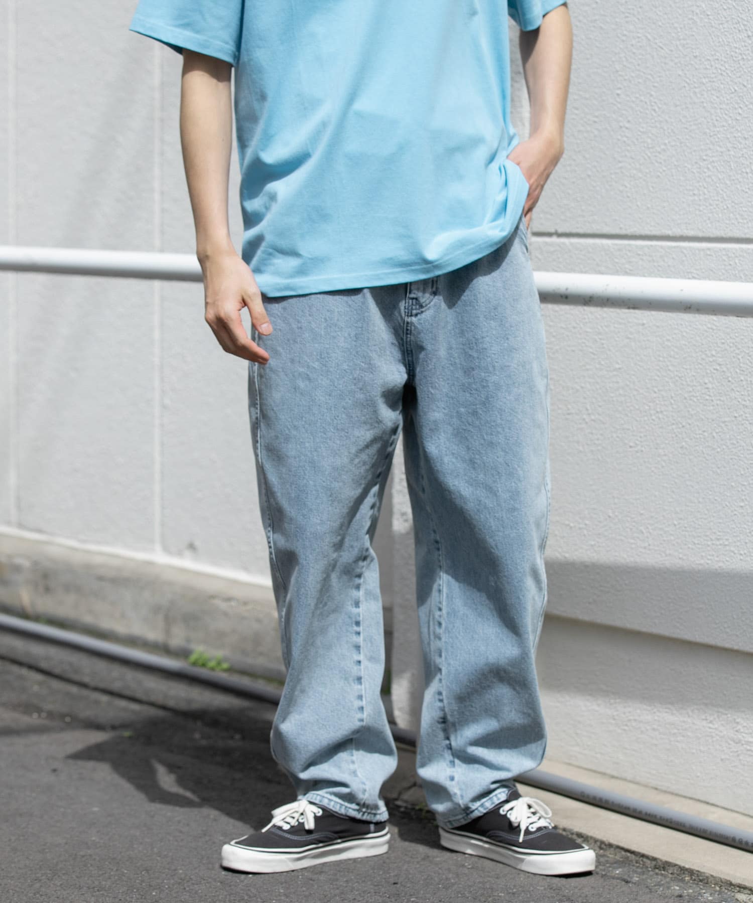 デニムバレルパンツ