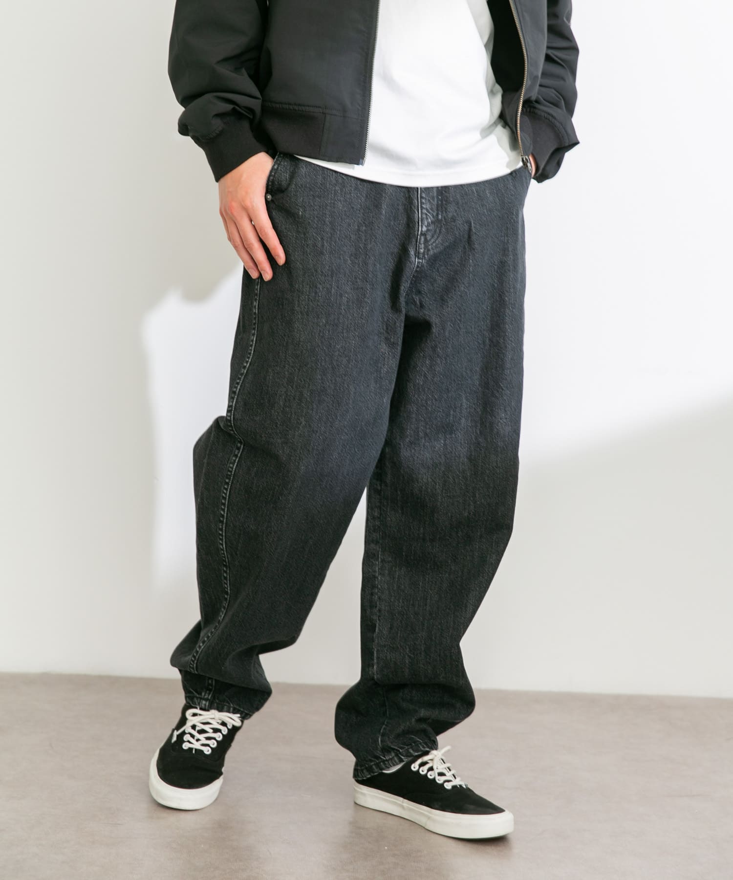 デニムバレルパンツ