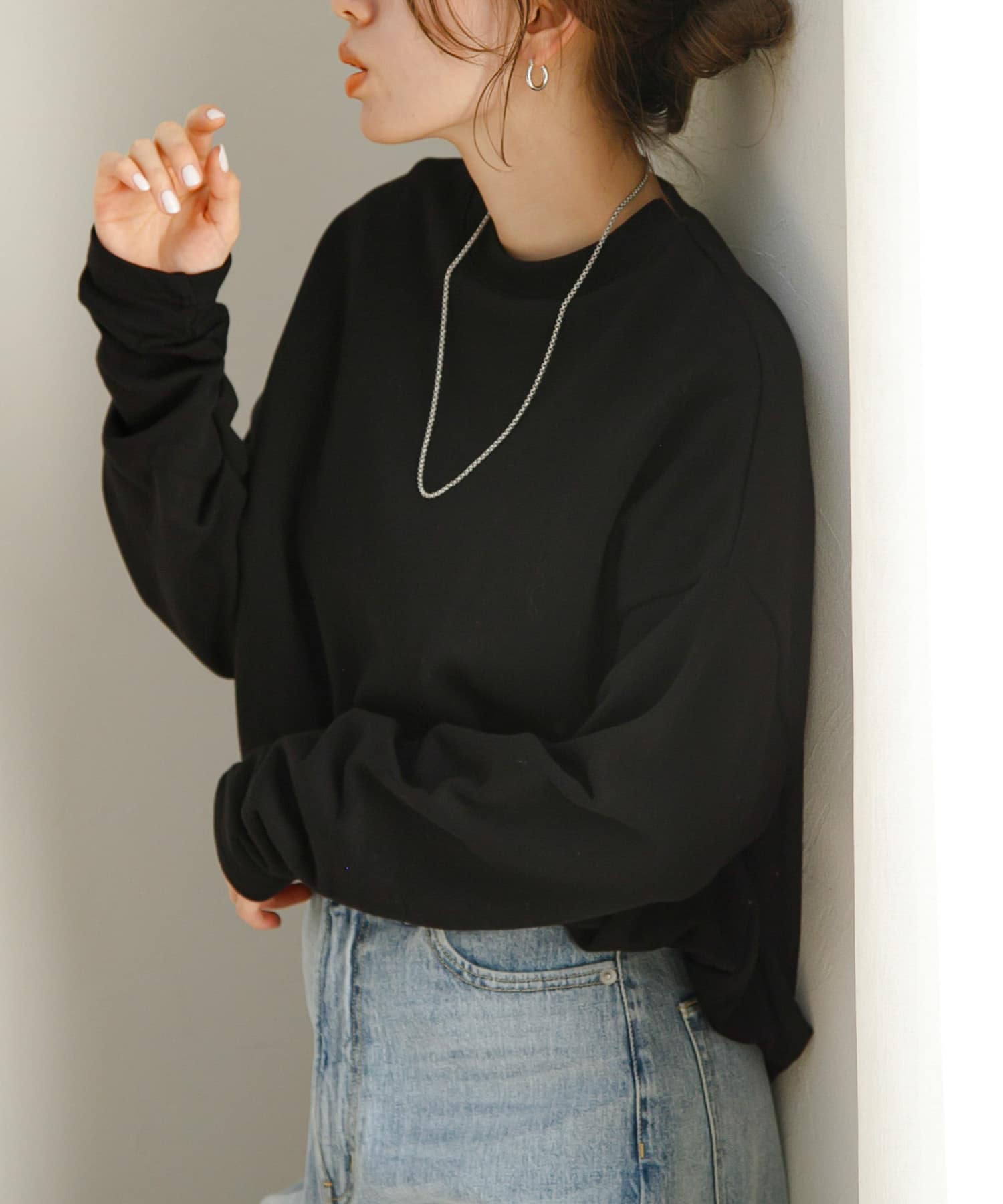 バルーンヘムスウェットプルオーバー