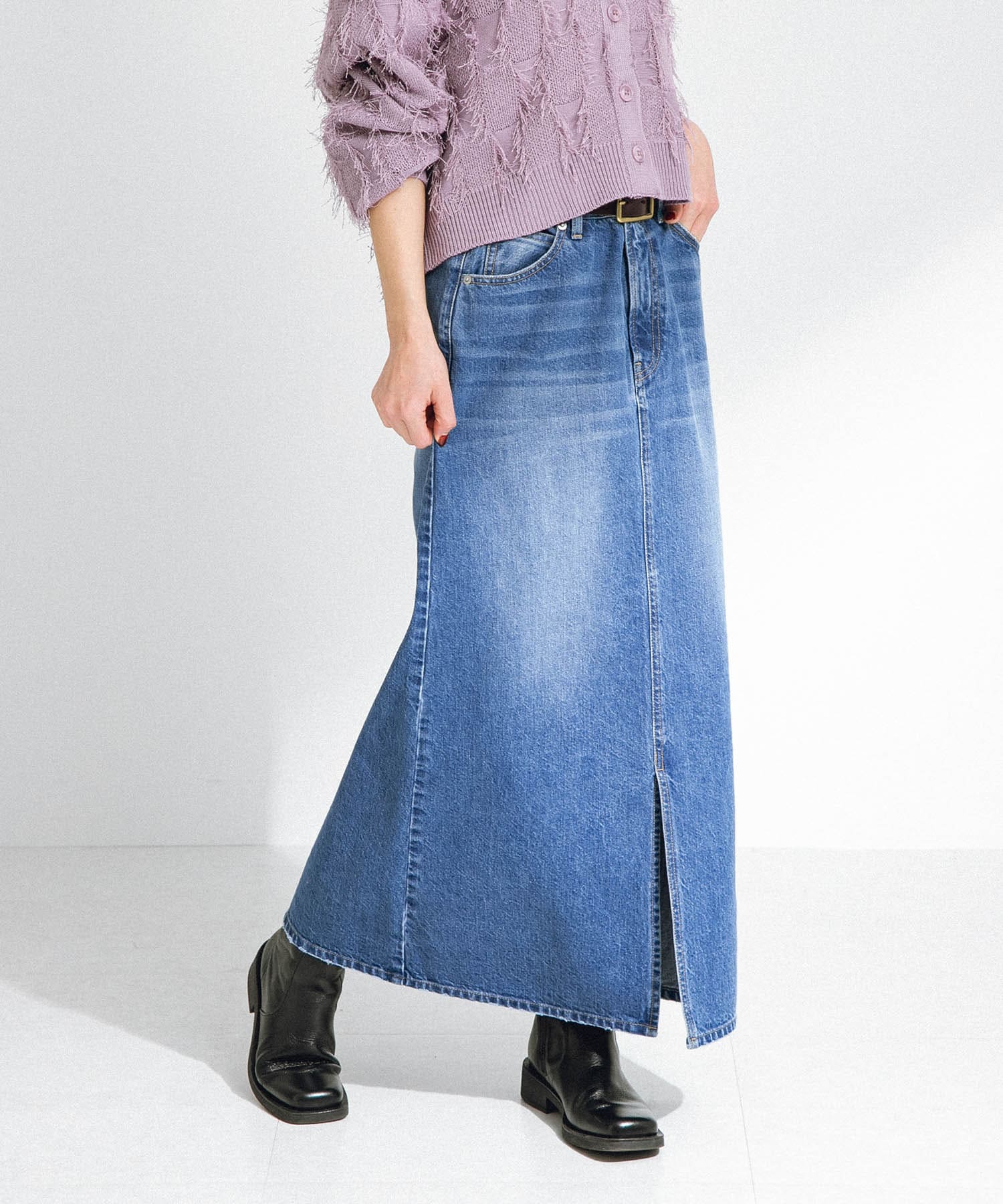 専用ページ★patou Aラインデニムスカート　36サイズ Patou | オーガニックデニム製 Aラインミニスカート