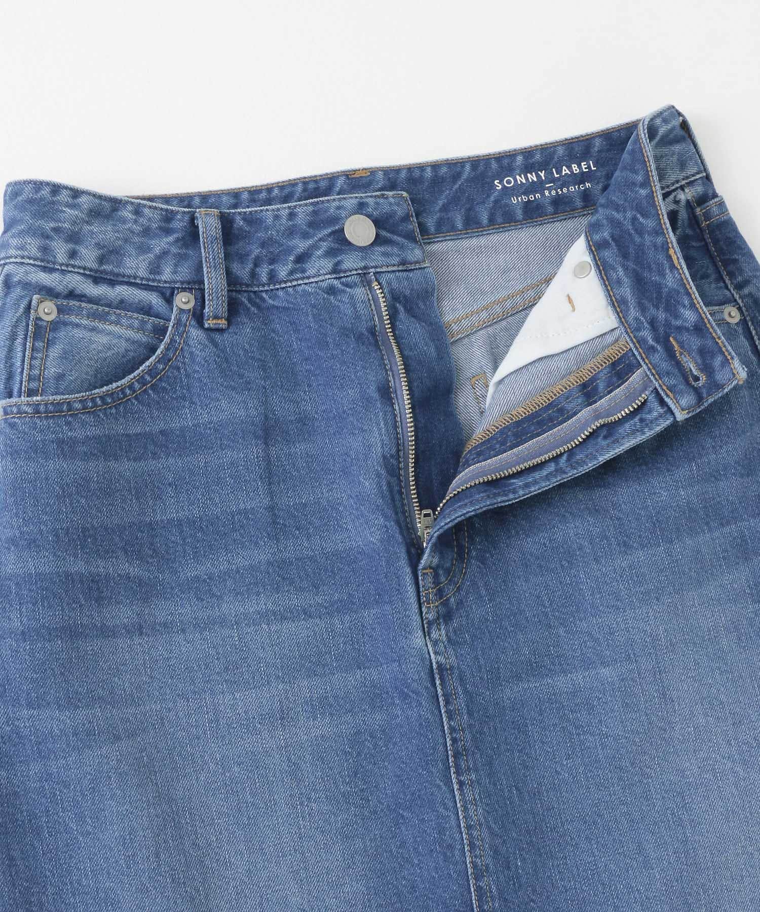 Aラインデニムスカート インディゴ 36