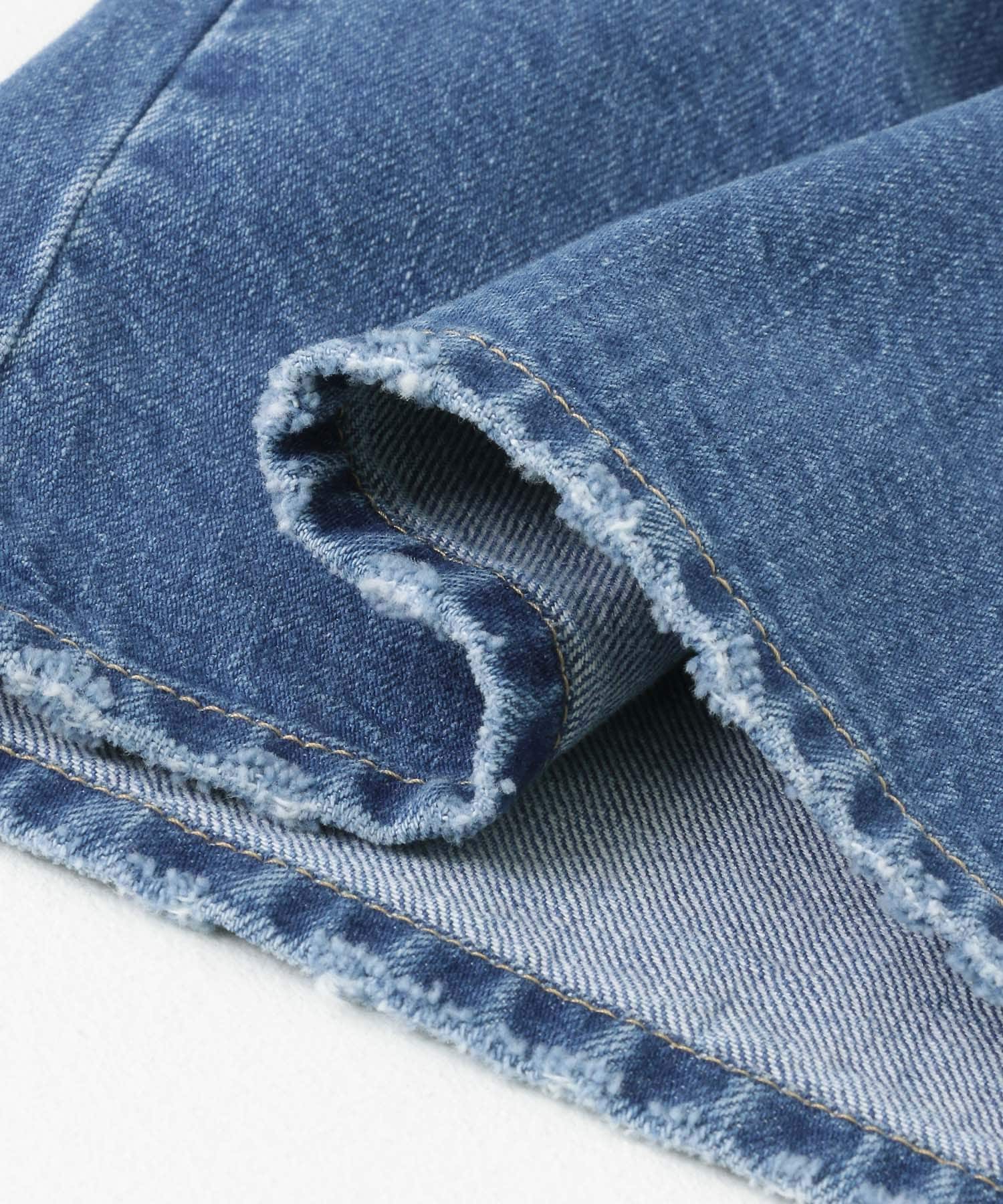 Aラインデニムスカート インディゴ 36