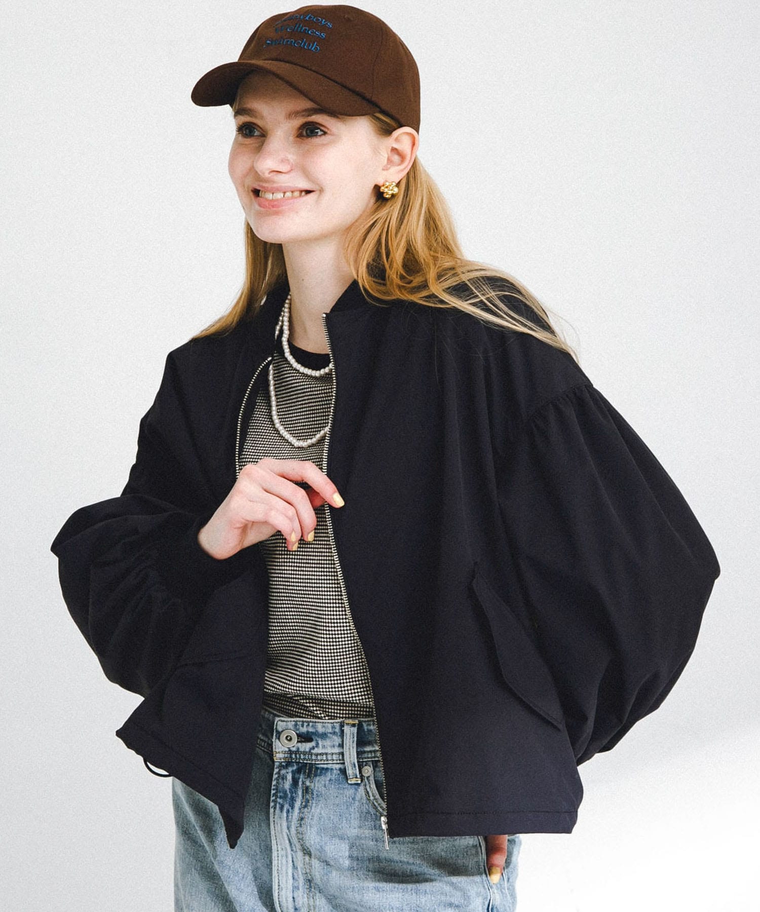 『UR TECH』ボリュームスリーブブルゾン