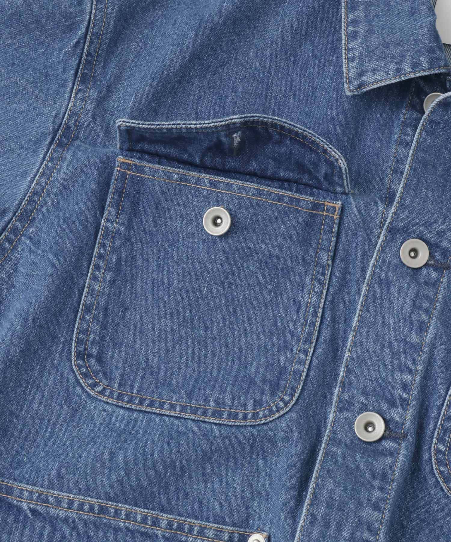 デニムワークジャケット インディゴ FREE