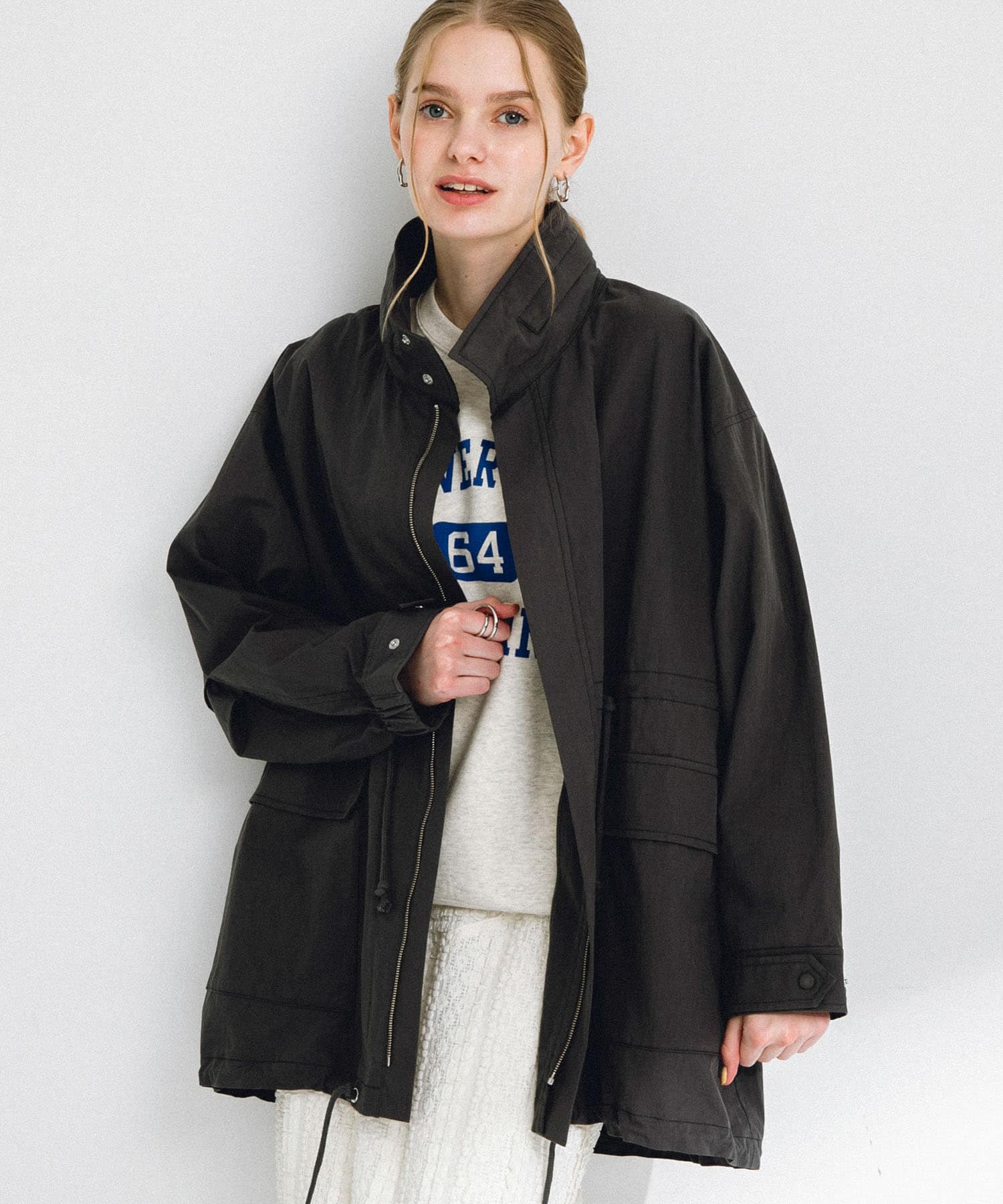 ミリタリーナイロンブルゾン