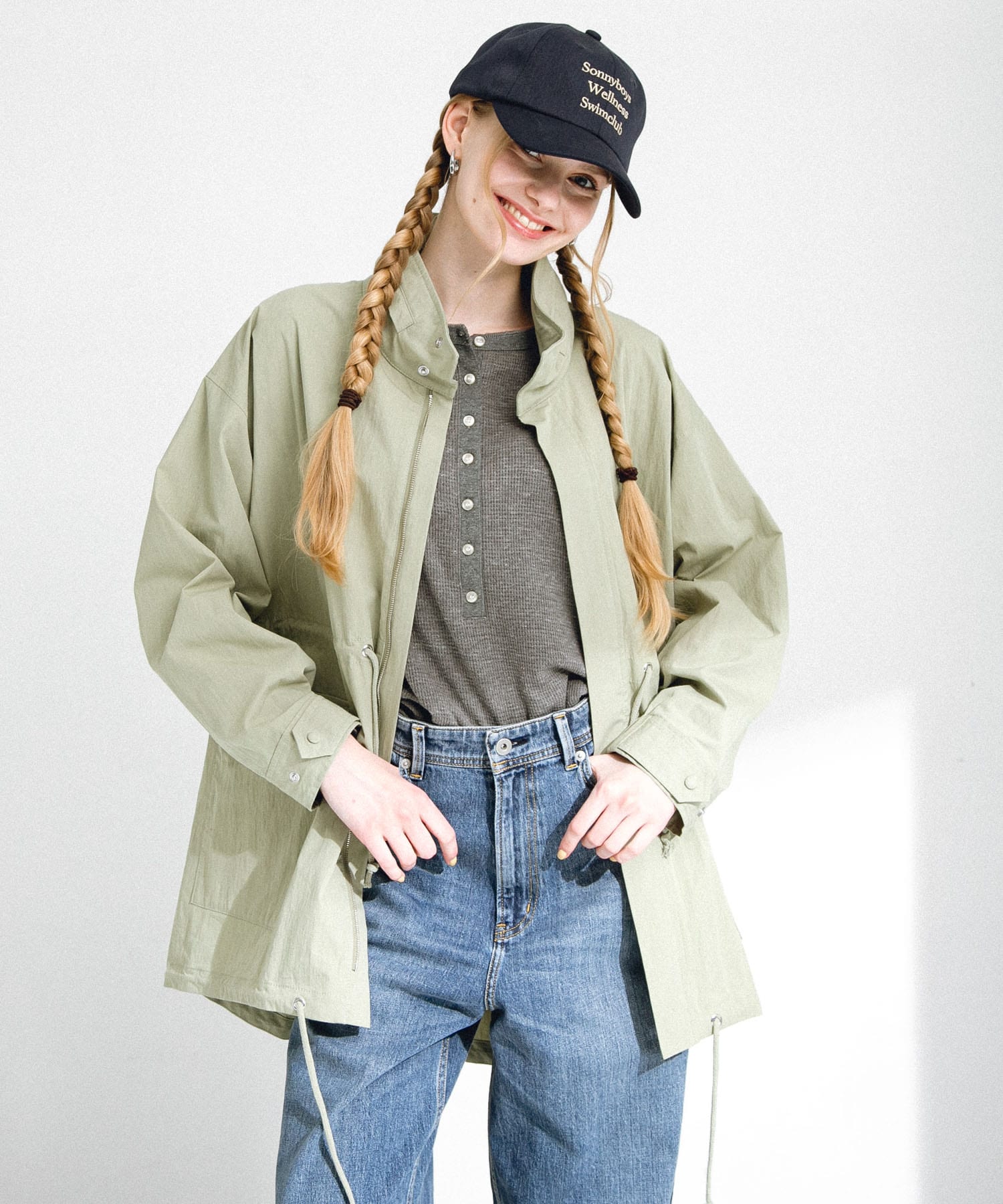 ミリタリーナイロンブルゾン