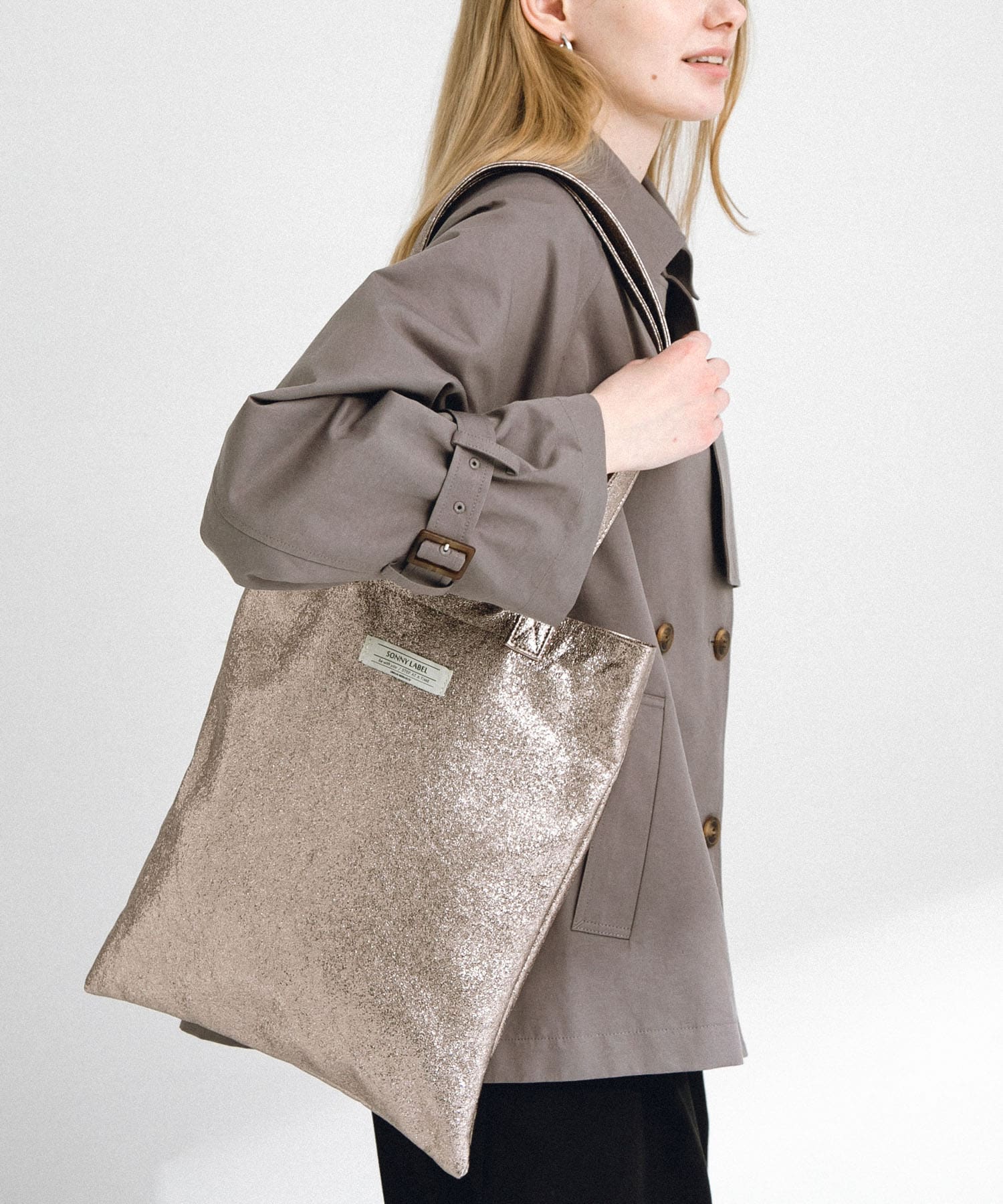 メタリックトートバッグ