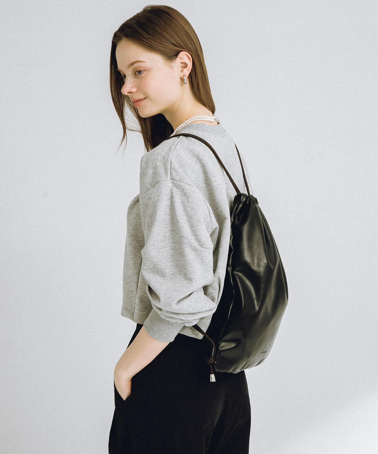 エンボスロゴナップサック ブラック one