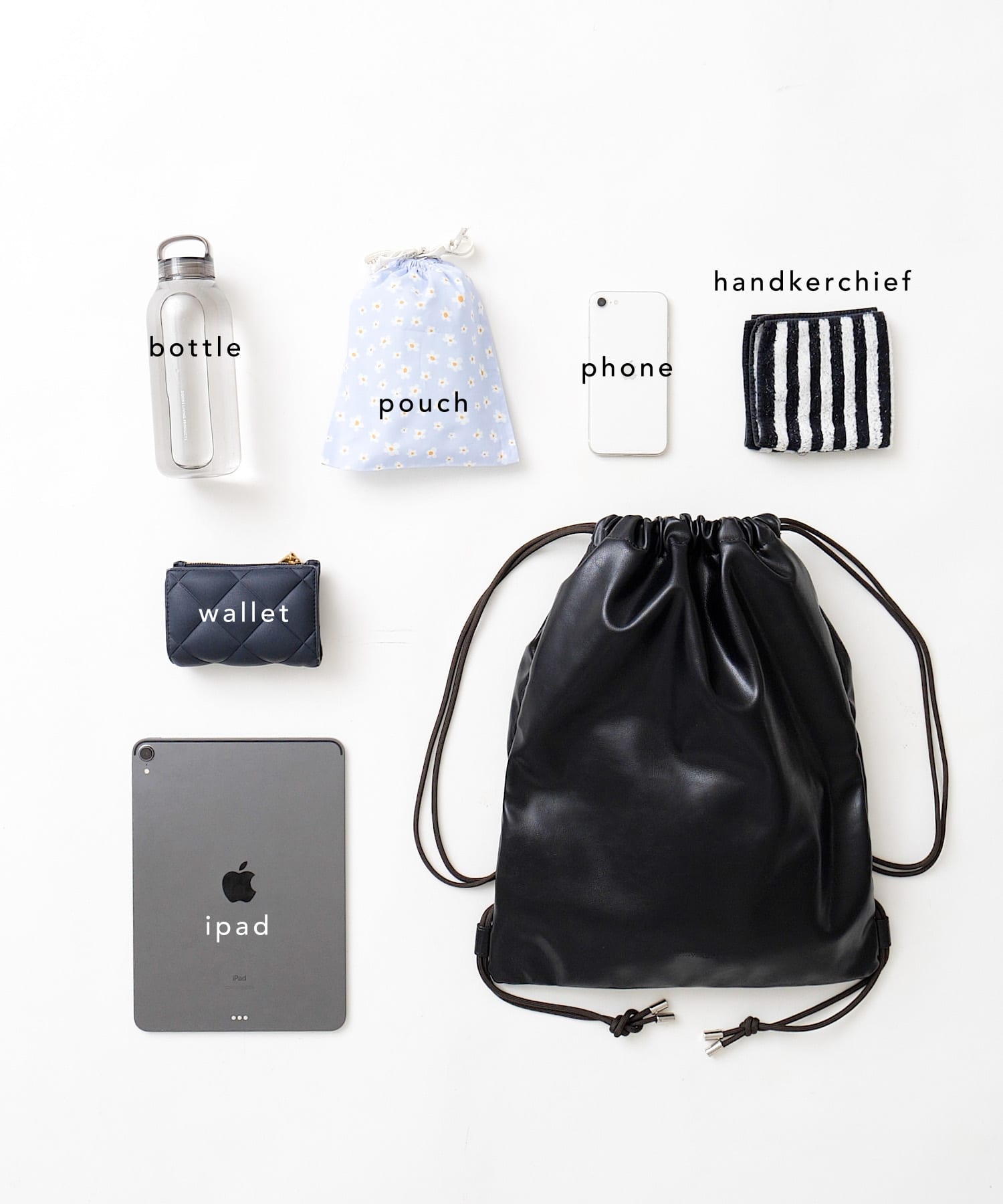 エンボスロゴナップサック ブラック one