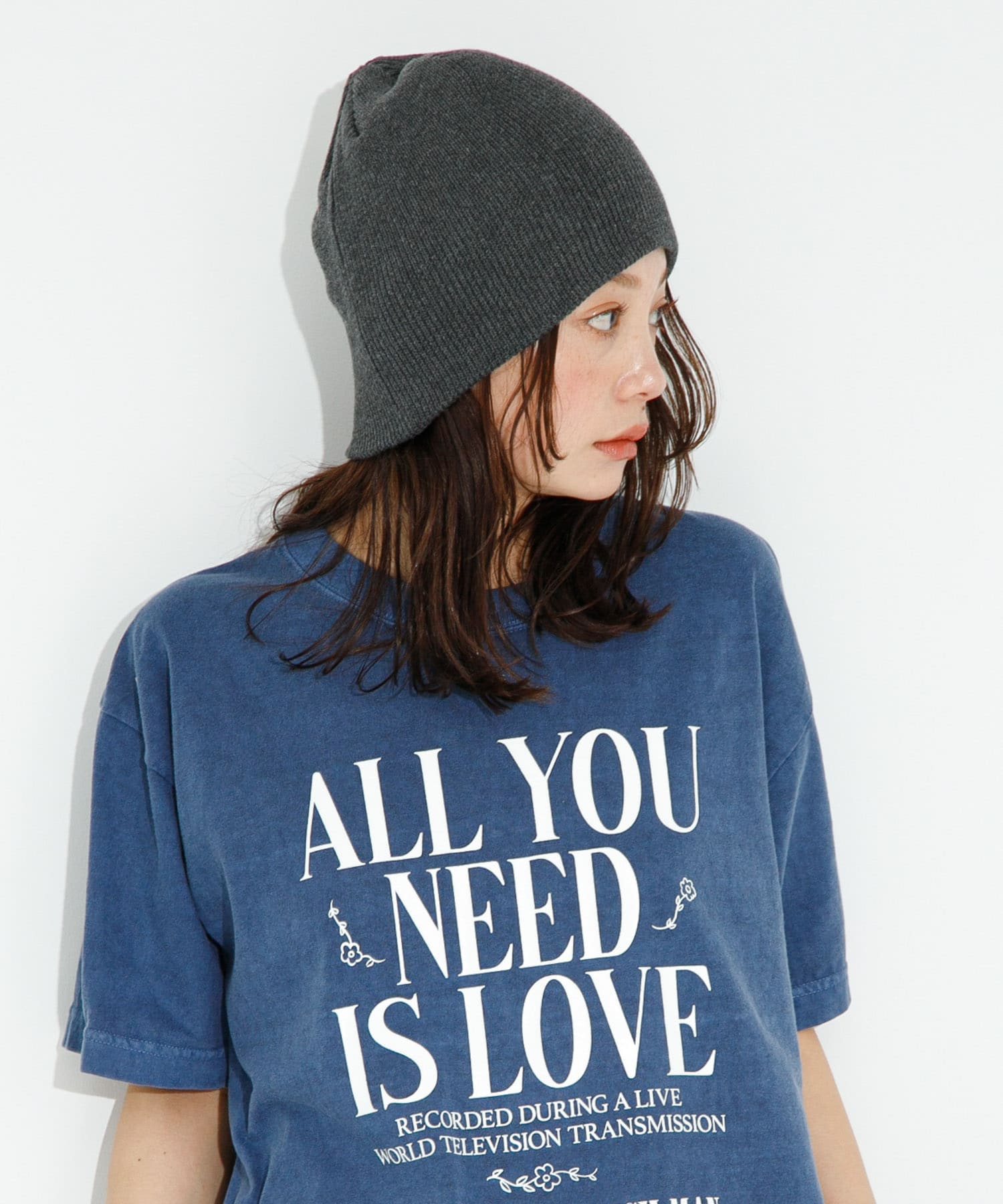 コットンシングルニット帽