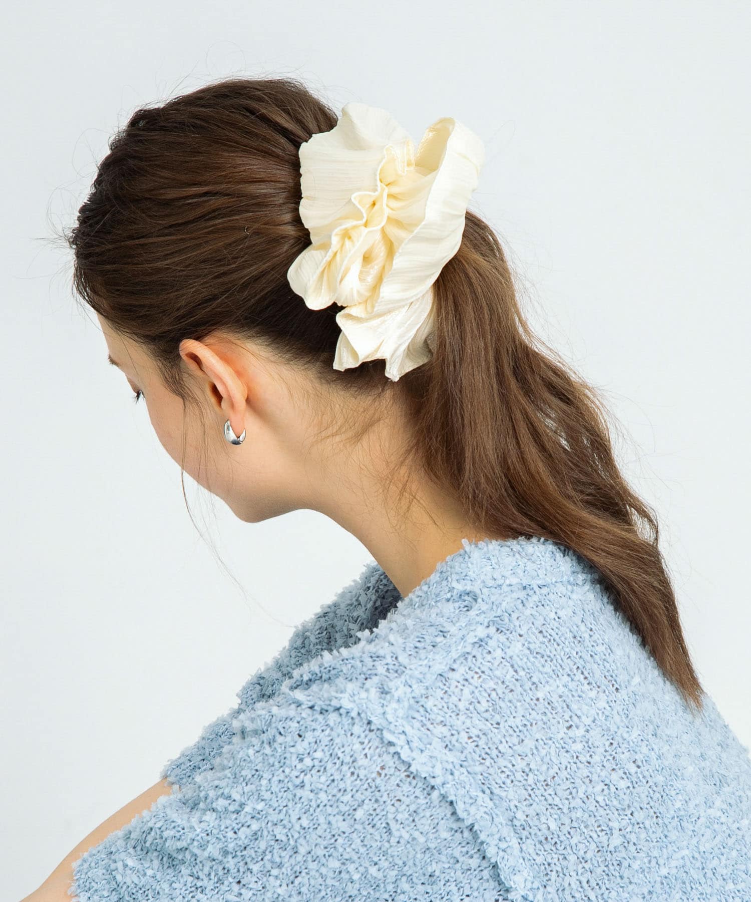 シャイニーサテンフレアシュシュ