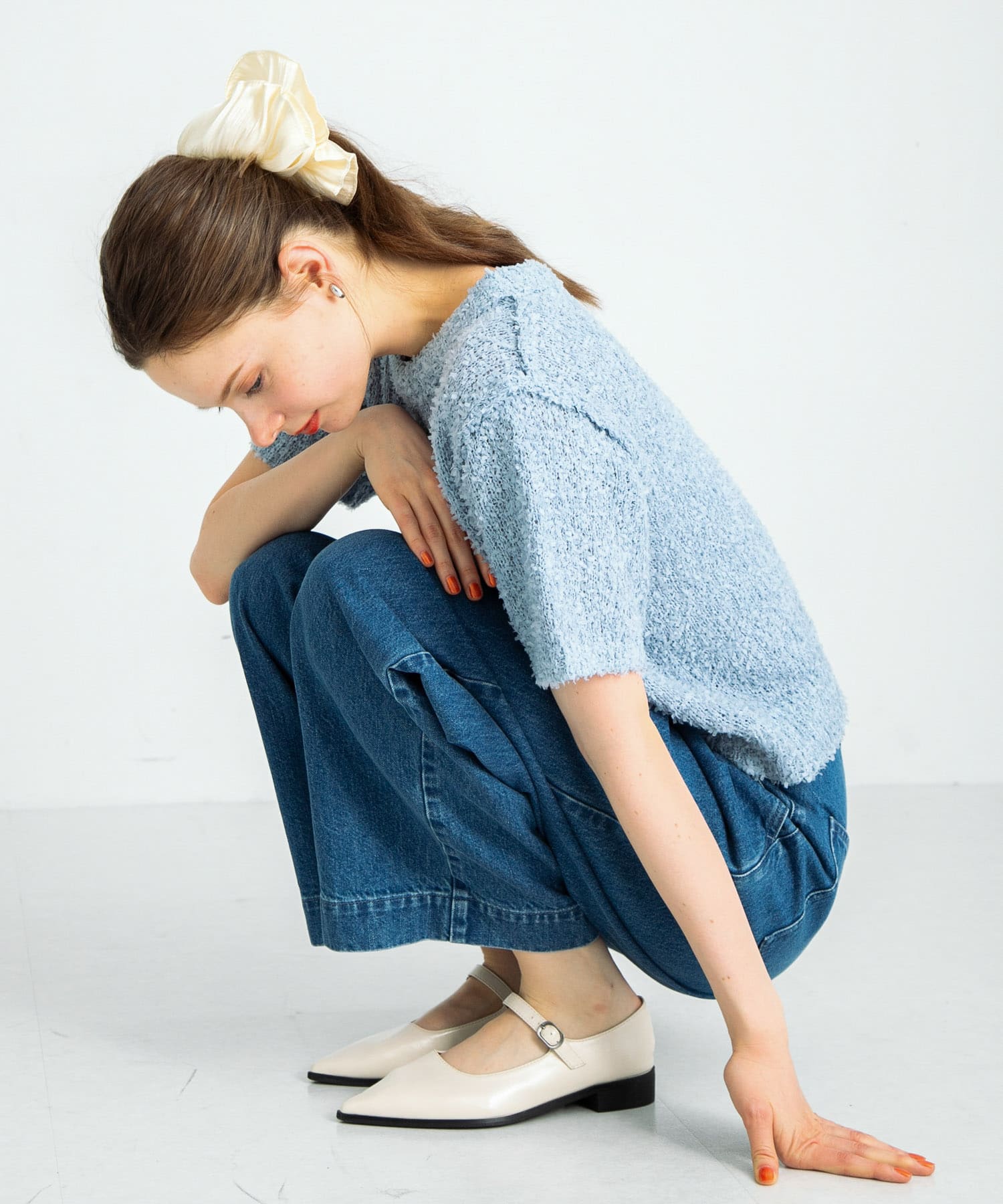 シャイニーサテンフレアシュシュ オフ one