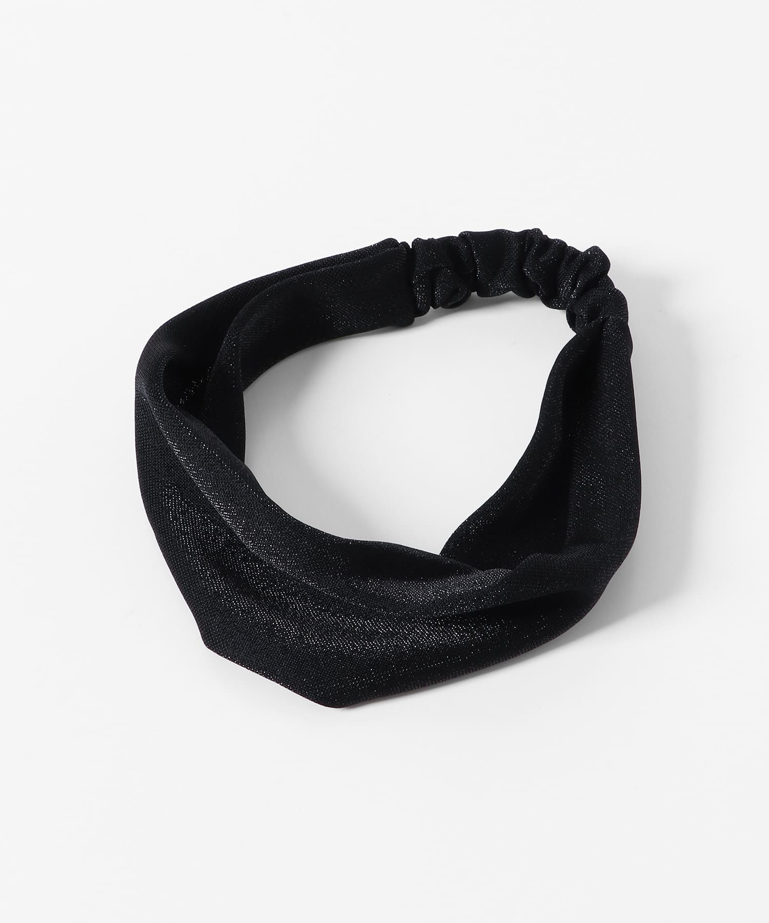 ラメヘアターバン ブラック one