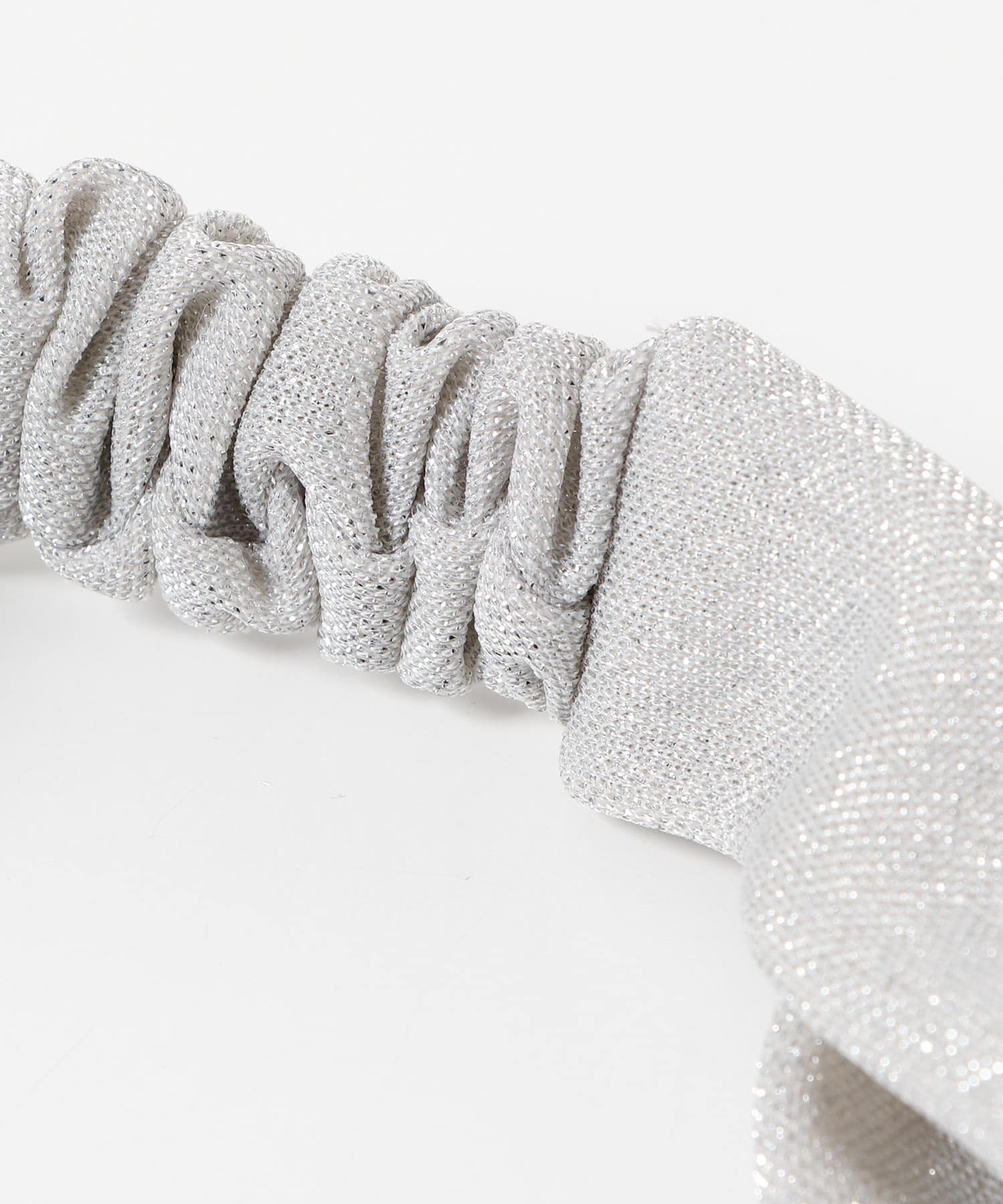 ラメヘアターバン グレー one