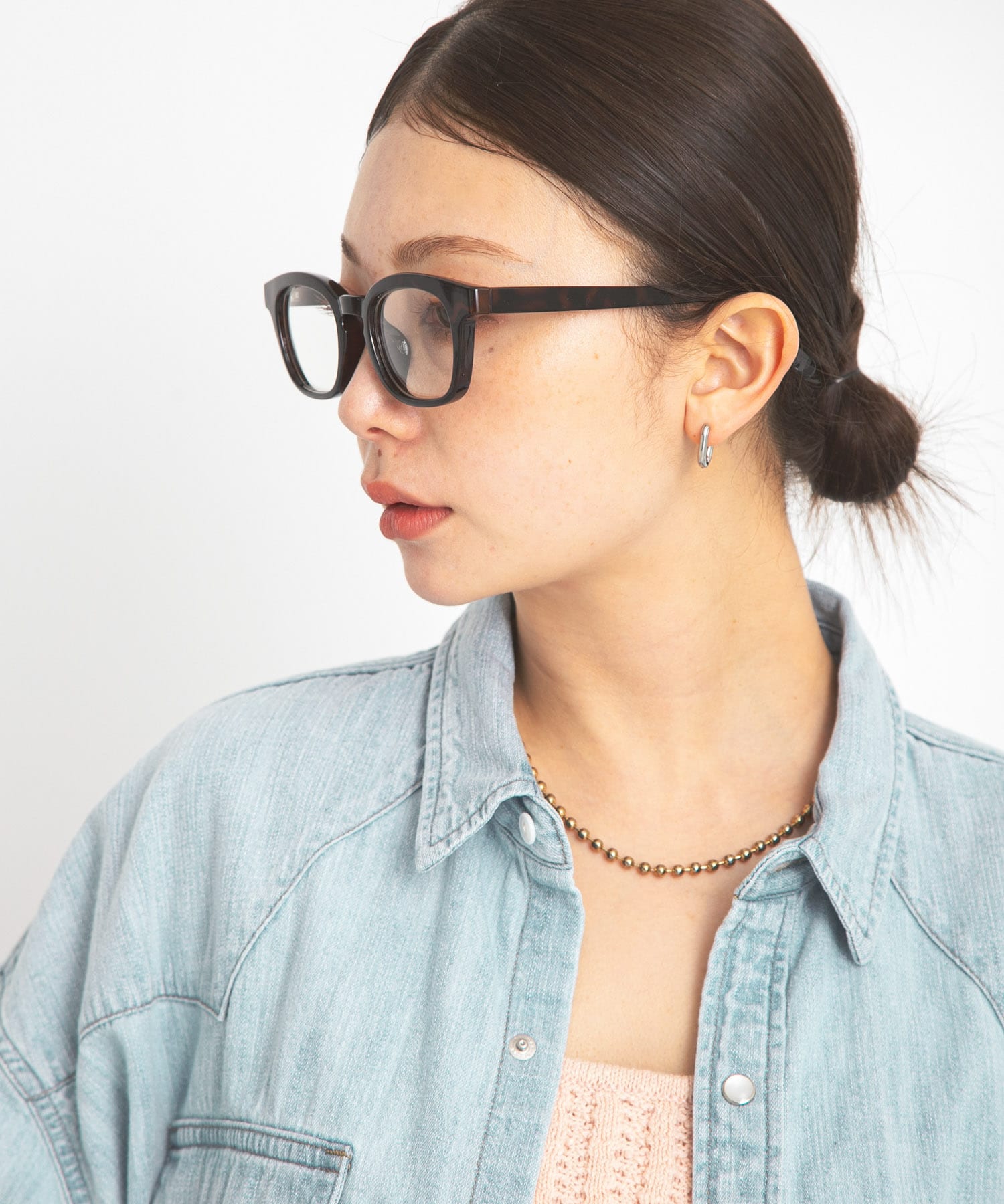 ウェリントンメガネ ブラウン one