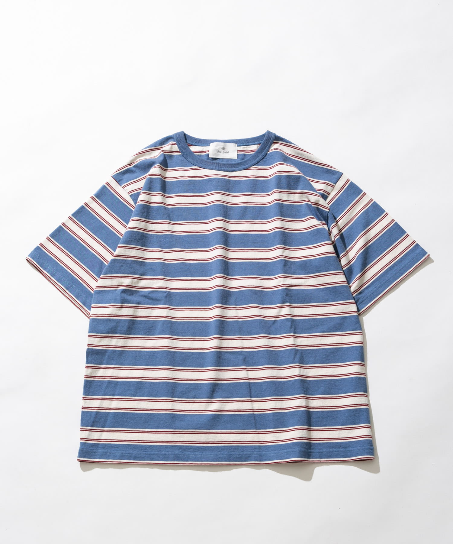 レトロボーダーハーフスリーブTEE