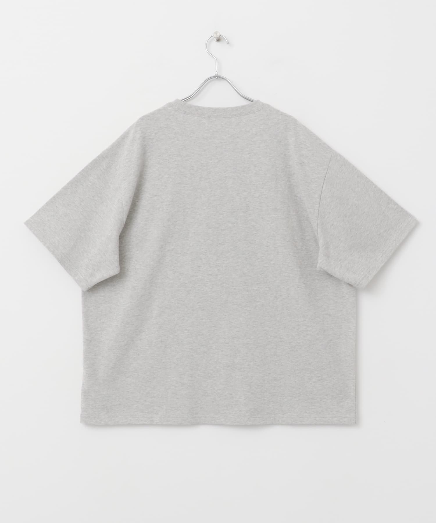 ロゴプリントオーバーサイズTシャツ オートミール M