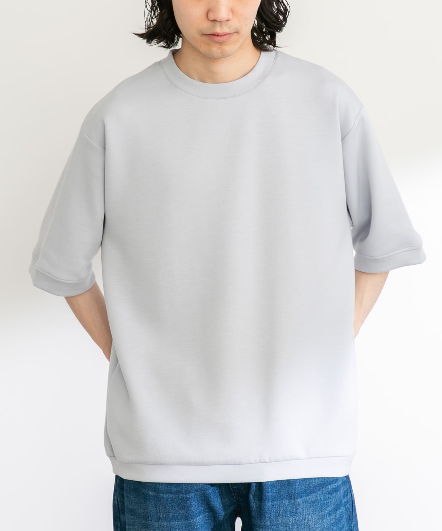 JUN＆ROPE レディース スウェット ダンボールニット ホワイト Sサイズ シルキーダンボールニットTシャツ(M ホワイト): トップス｜URBAN