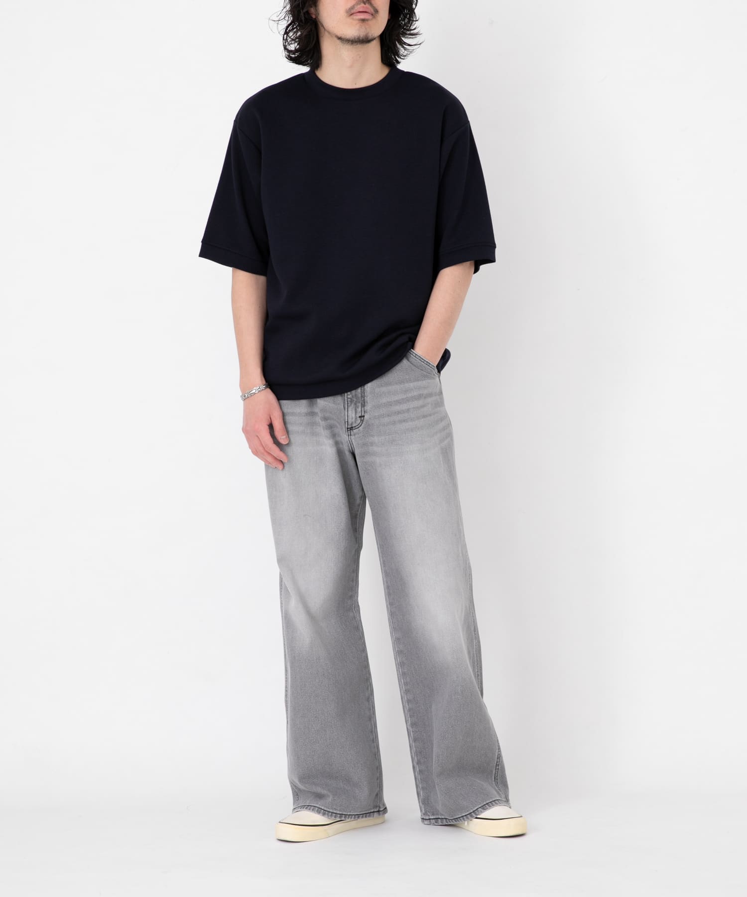 シルキーダンボールニットTシャツ(M ホワイト): トップス｜URBAN