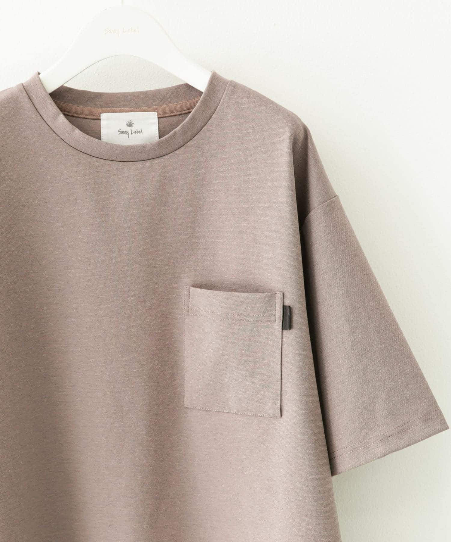 ポンチポケット付ショートスリーブTシャツ グレージュ XL